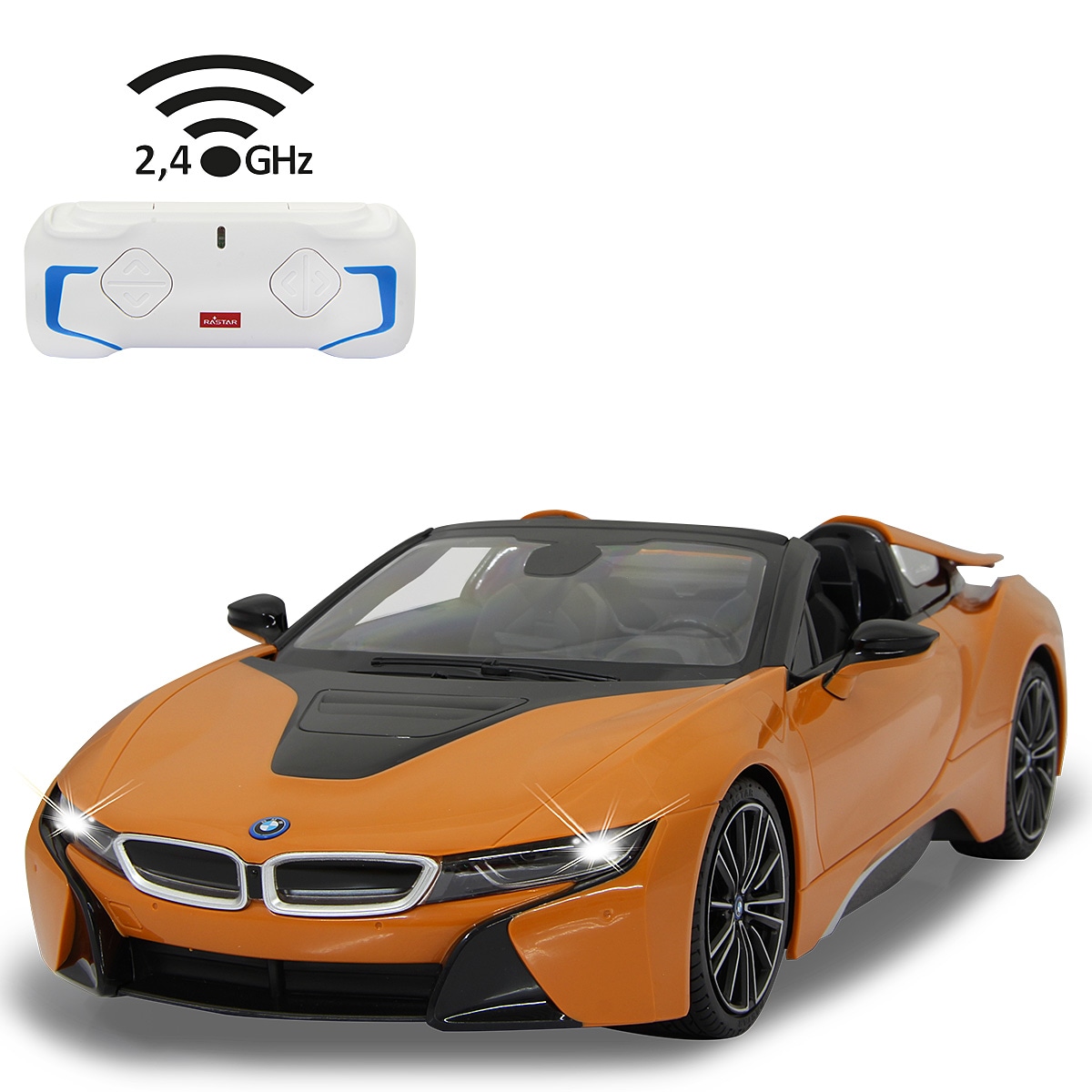 JAMARA BMW I8 Roadster 1:12 orange 2,4GHz - Bild 1