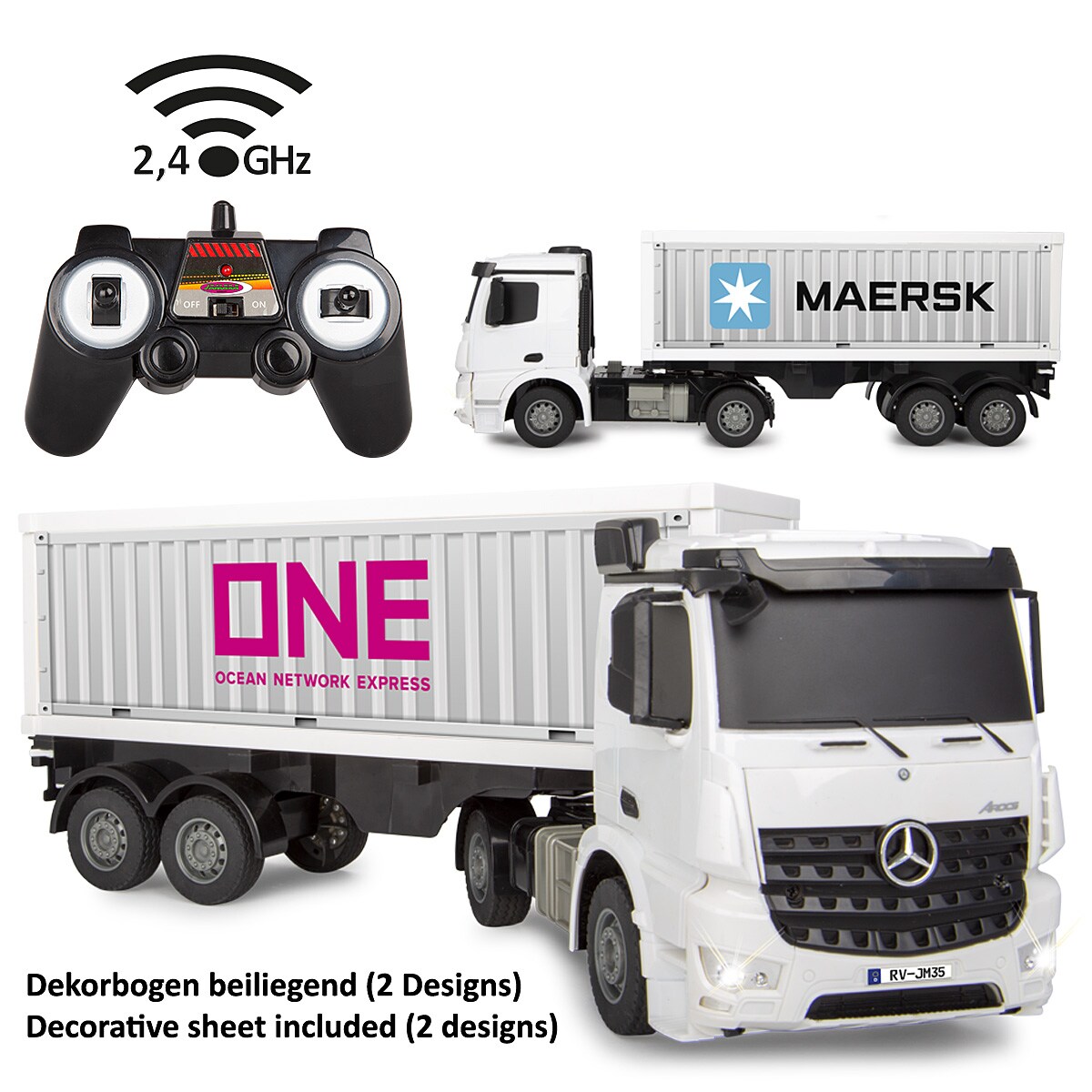 JAMARA Container LKW Mercedes-Benz Arocs 1:26 2,4GHz | 04042774474164