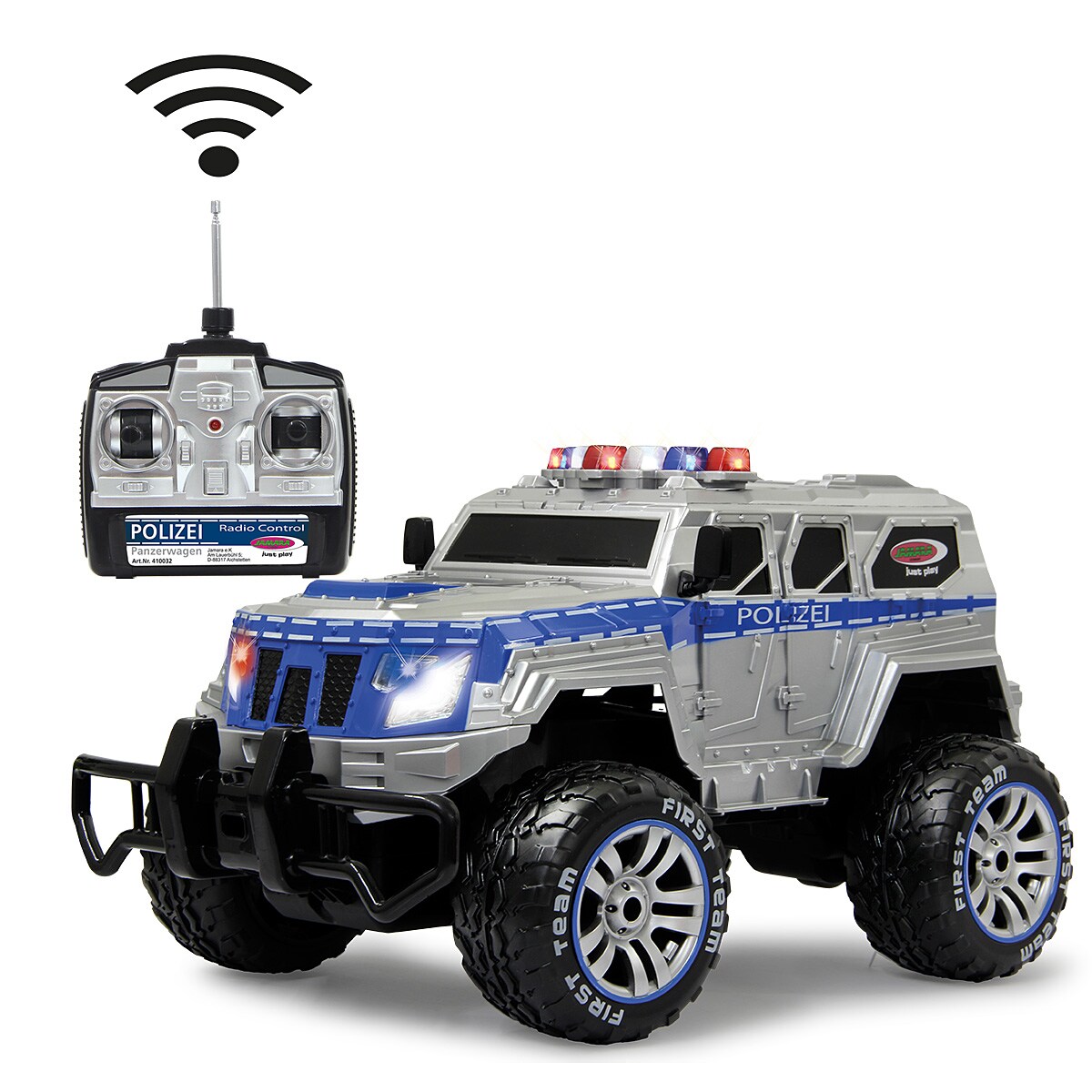 JAMARA Polizei Panzerwagen Monstertruck 1:12 27MHz LED inkl. Akku & Ladegerät | 04042774433628