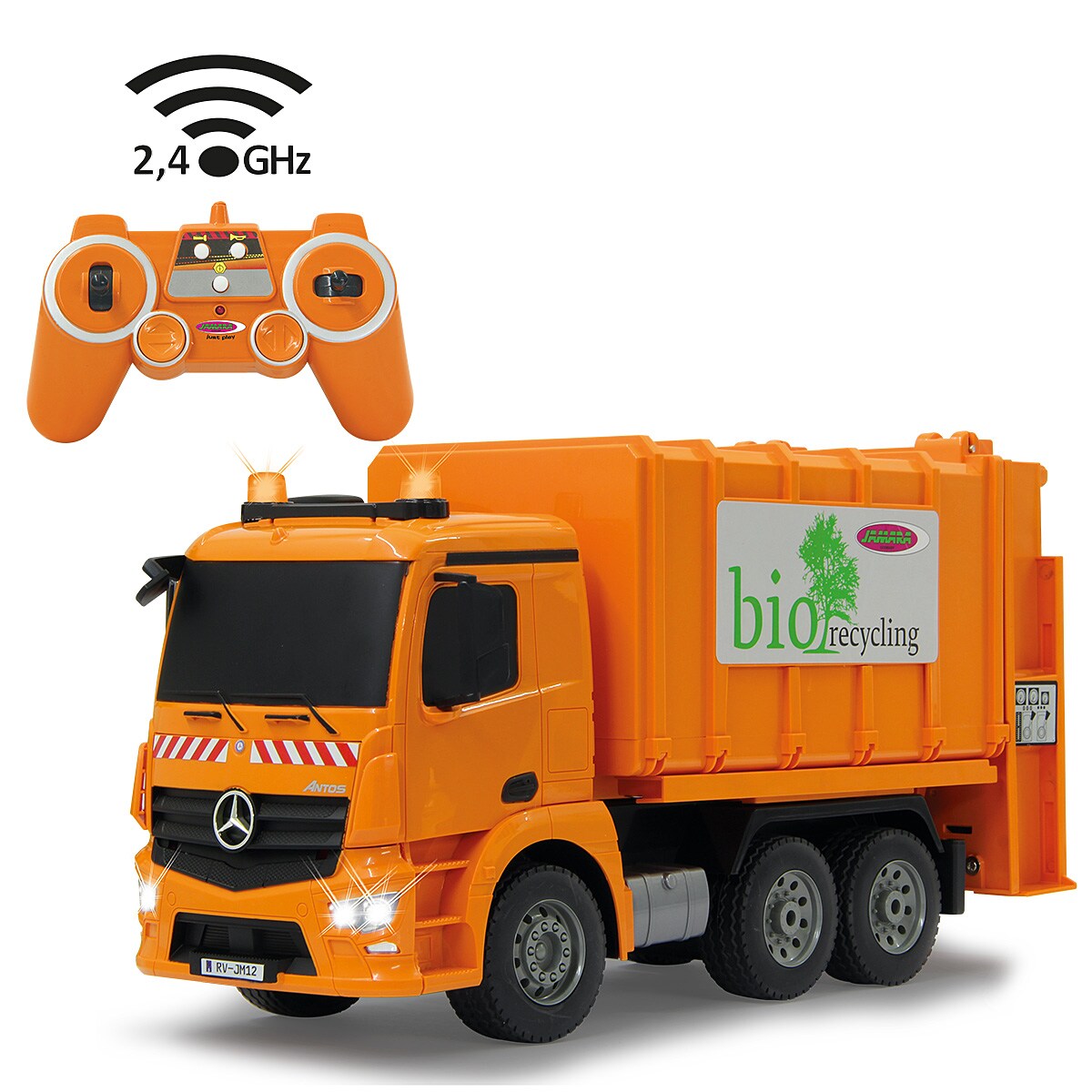 JAMARA M&uuml;llwagen Mercedes-Benz Antos 1:20 2,4GHz - Bild 1