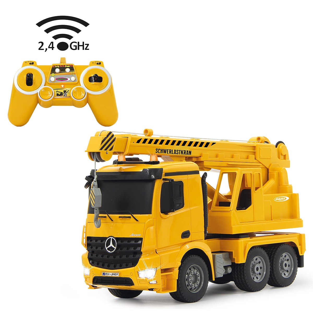 JAMARA Schwerlastkran Mercedes-Benz Arocs 1:20 2,4GHz - Bild 1