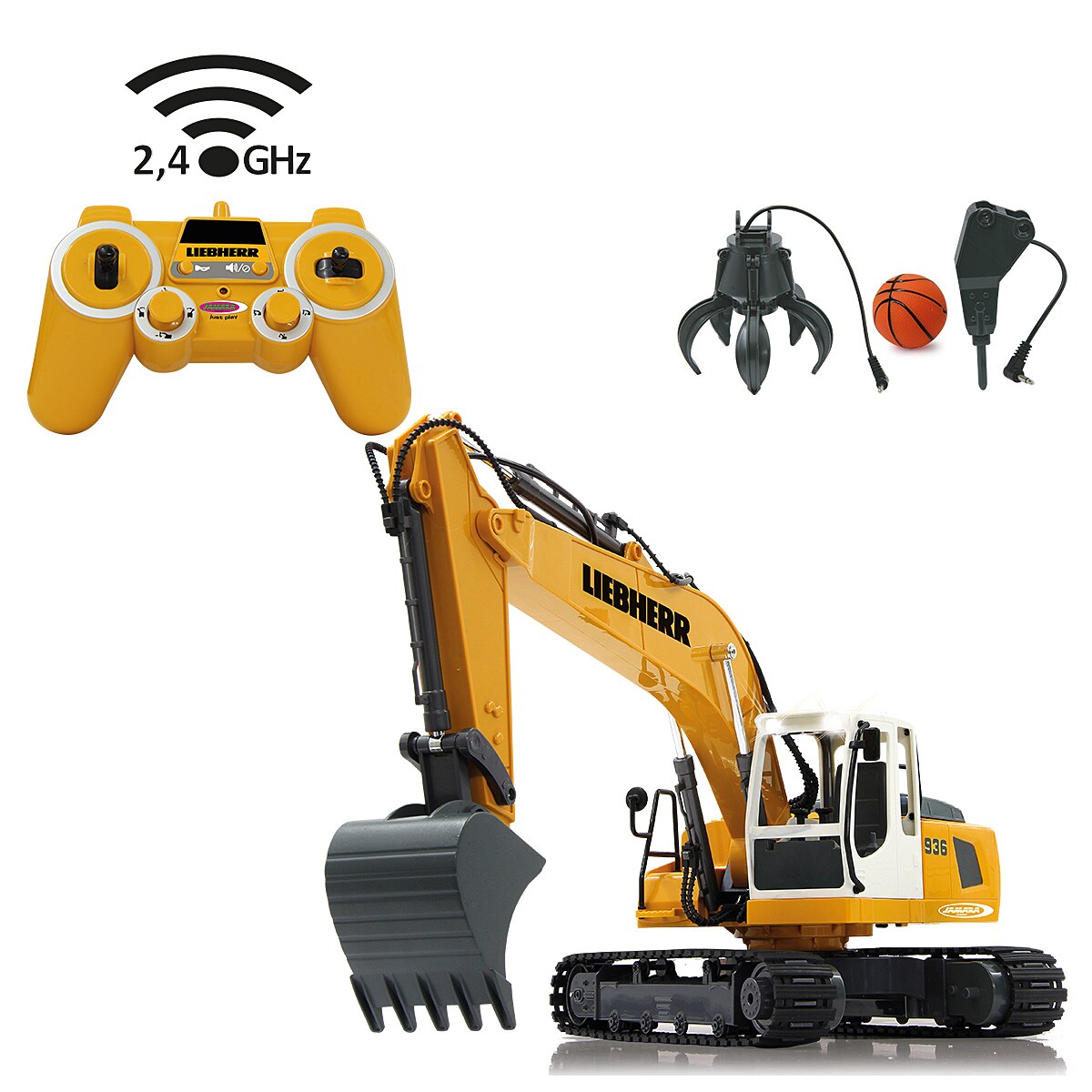 JAMARA Bagger Liebherr R936 1:20 2,4GHz Destruction-Set - Bild 1