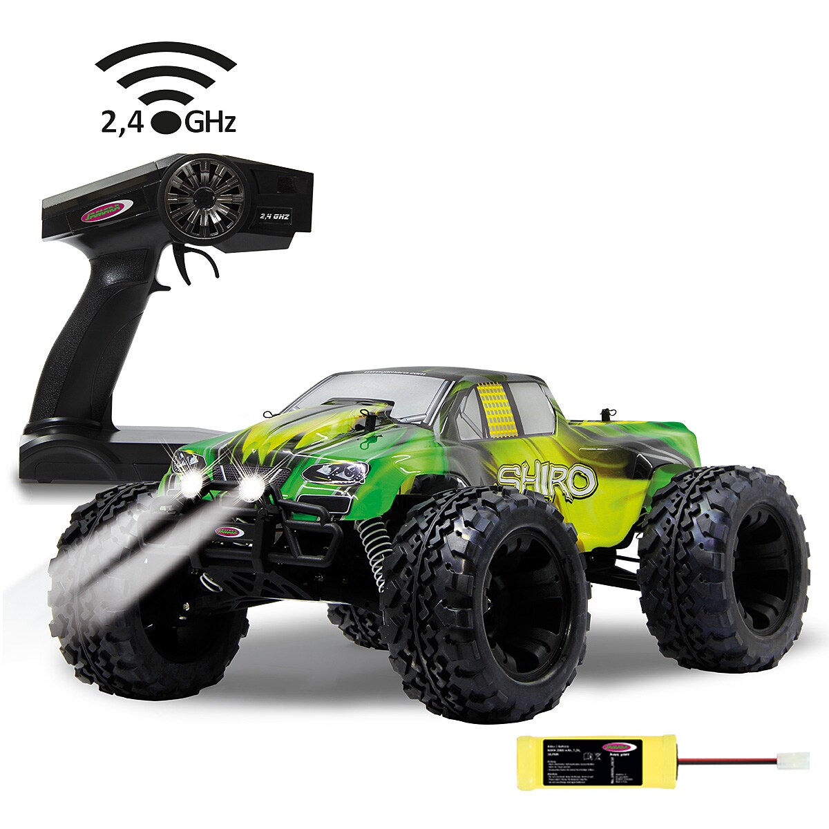 JAMARA-53366-Shiro Monstertruck 4WD 1:10 NiMh 2,4GHz mit LED - Bild 1