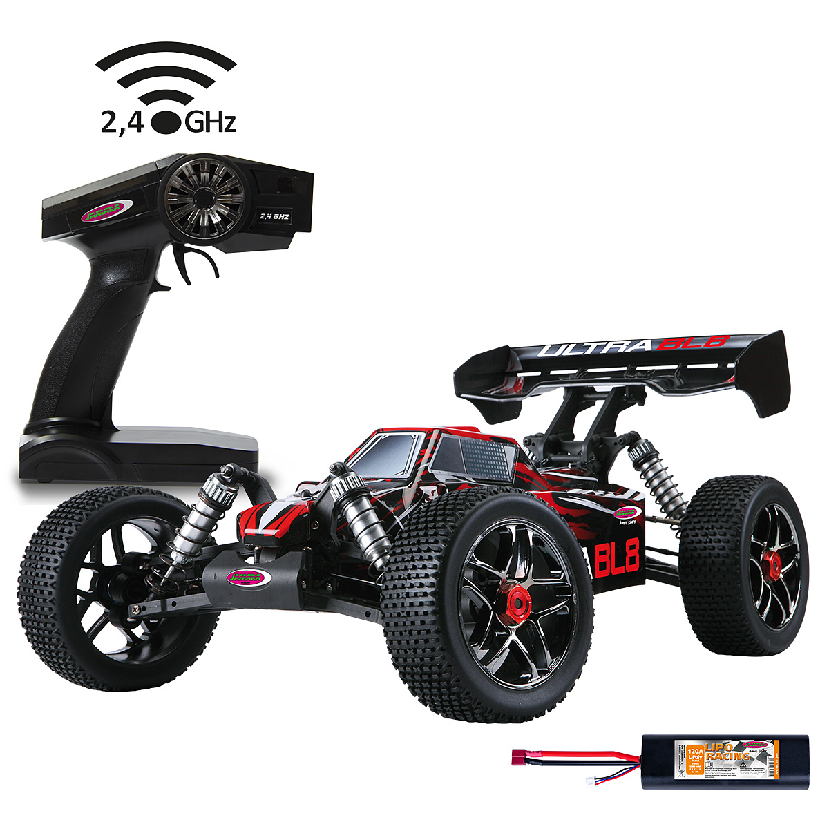 JAMARA-59730-Ultra BL8 Buggy 4WD 1:8 Lipo 2,4GHz - Bild 1