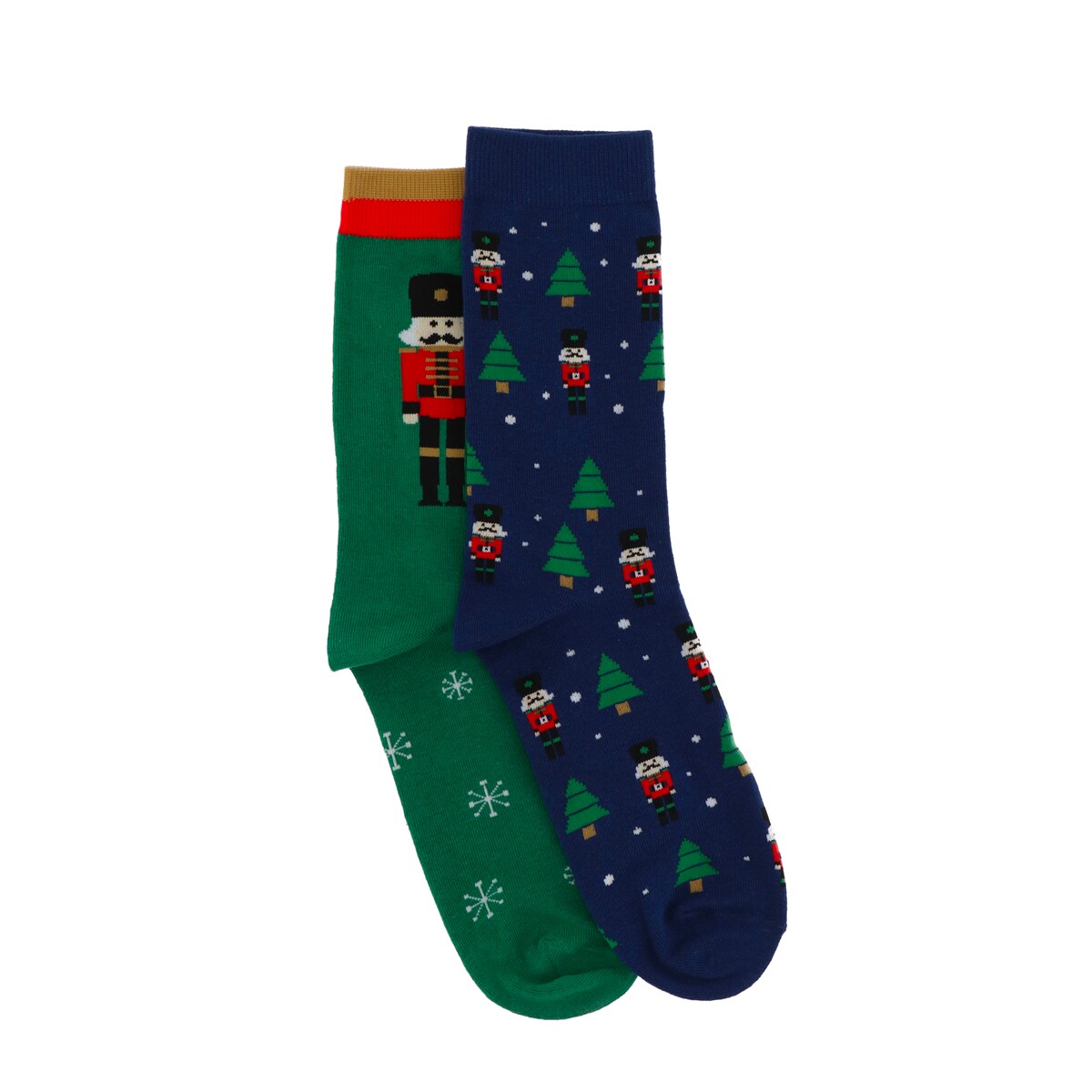 Herren Weihnachtssocken 2er-Pack, Nutcracker 39-42 - Bild 1