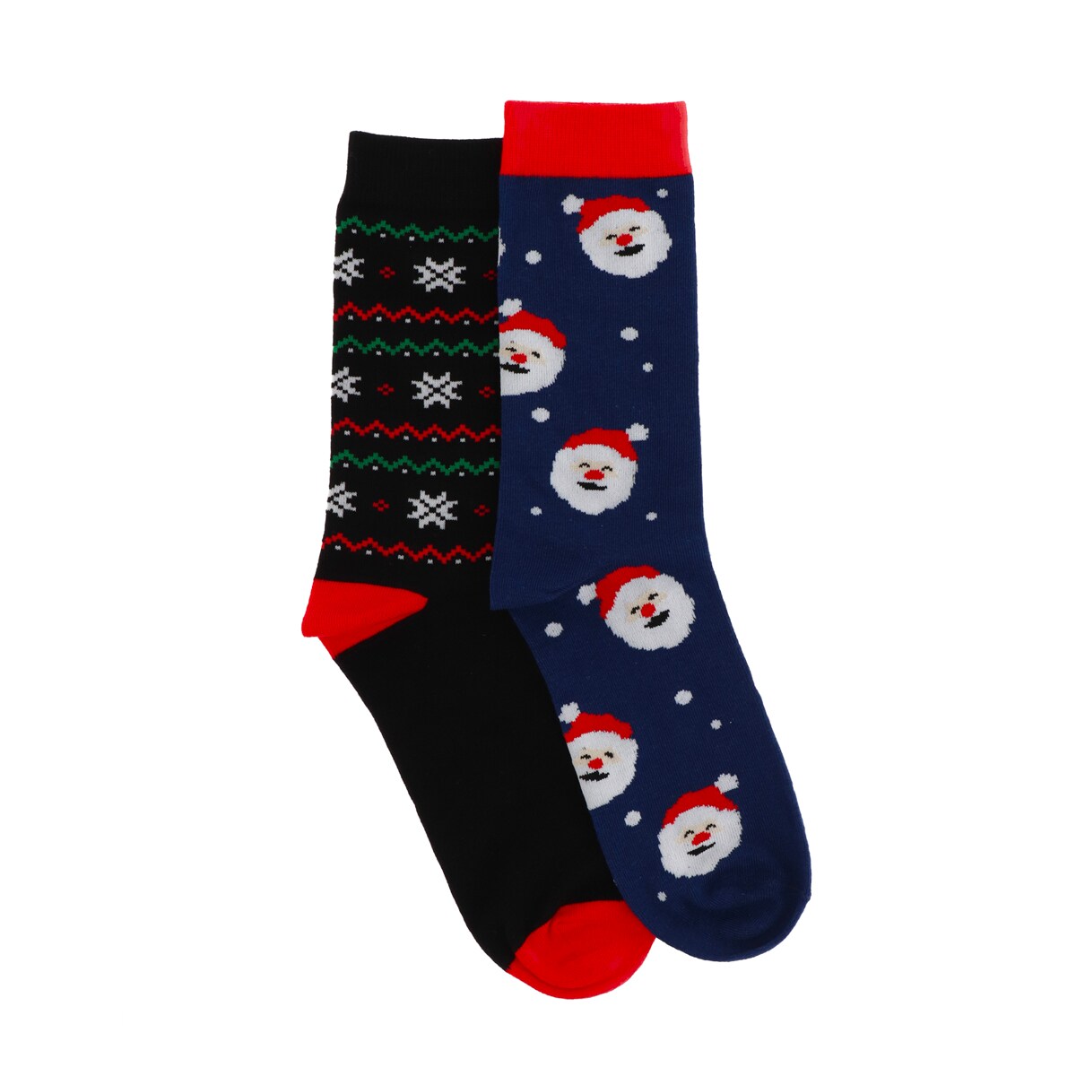 Herren Weihnachtssocken 2er-Pack, Santa 39-42 - Bild 1