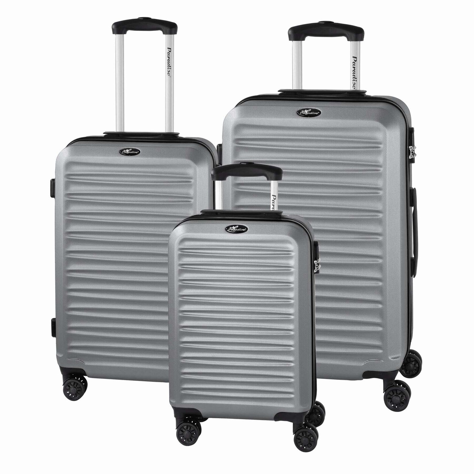 3-tlg. Trolley-Set „Havanna 2.0“, silber | 04035475105642