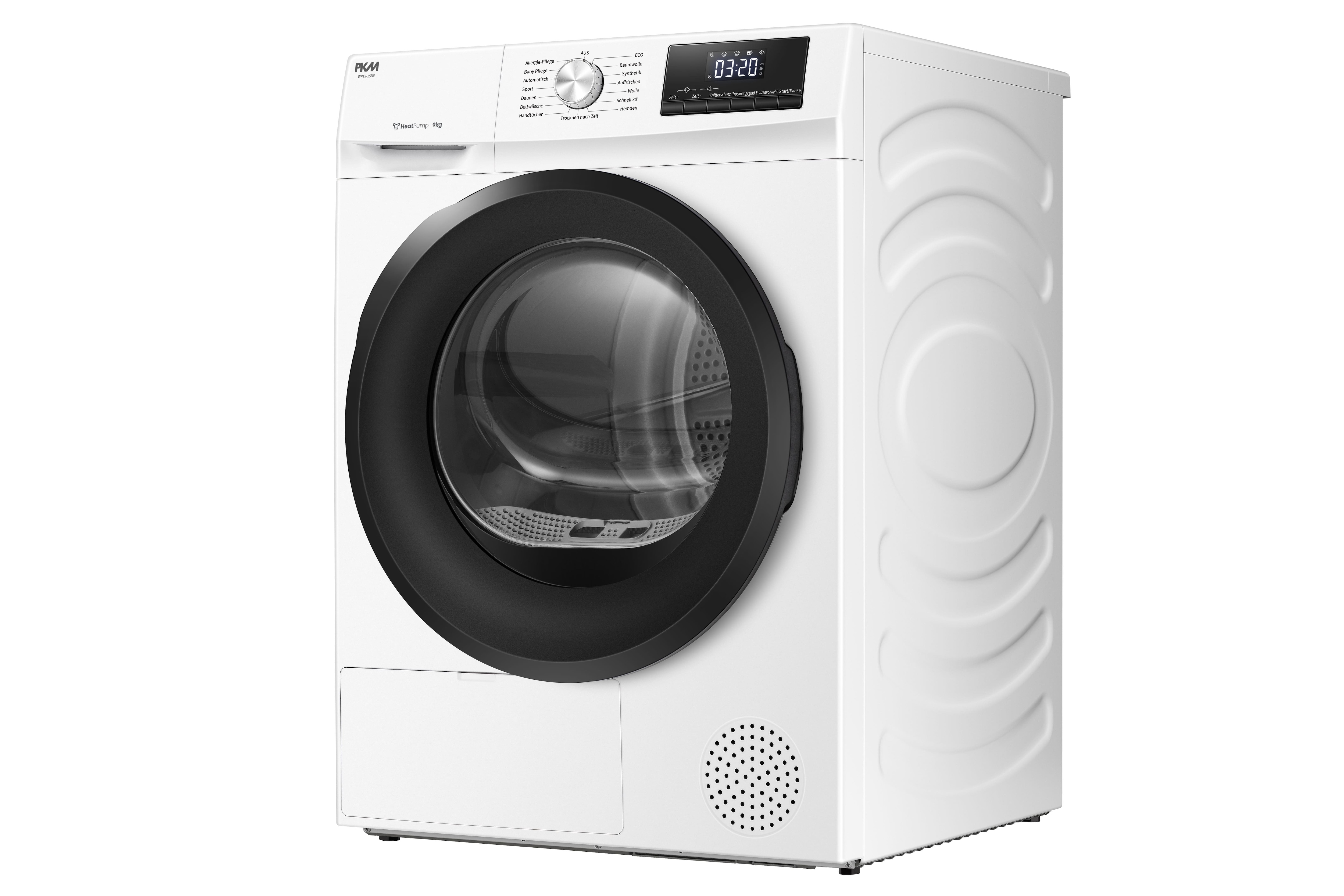 W&auml;rmepumpentrockner WPT9-15DE, 15 Programme, 9 Kg Fassungsverm&ouml;gen - Bild 1