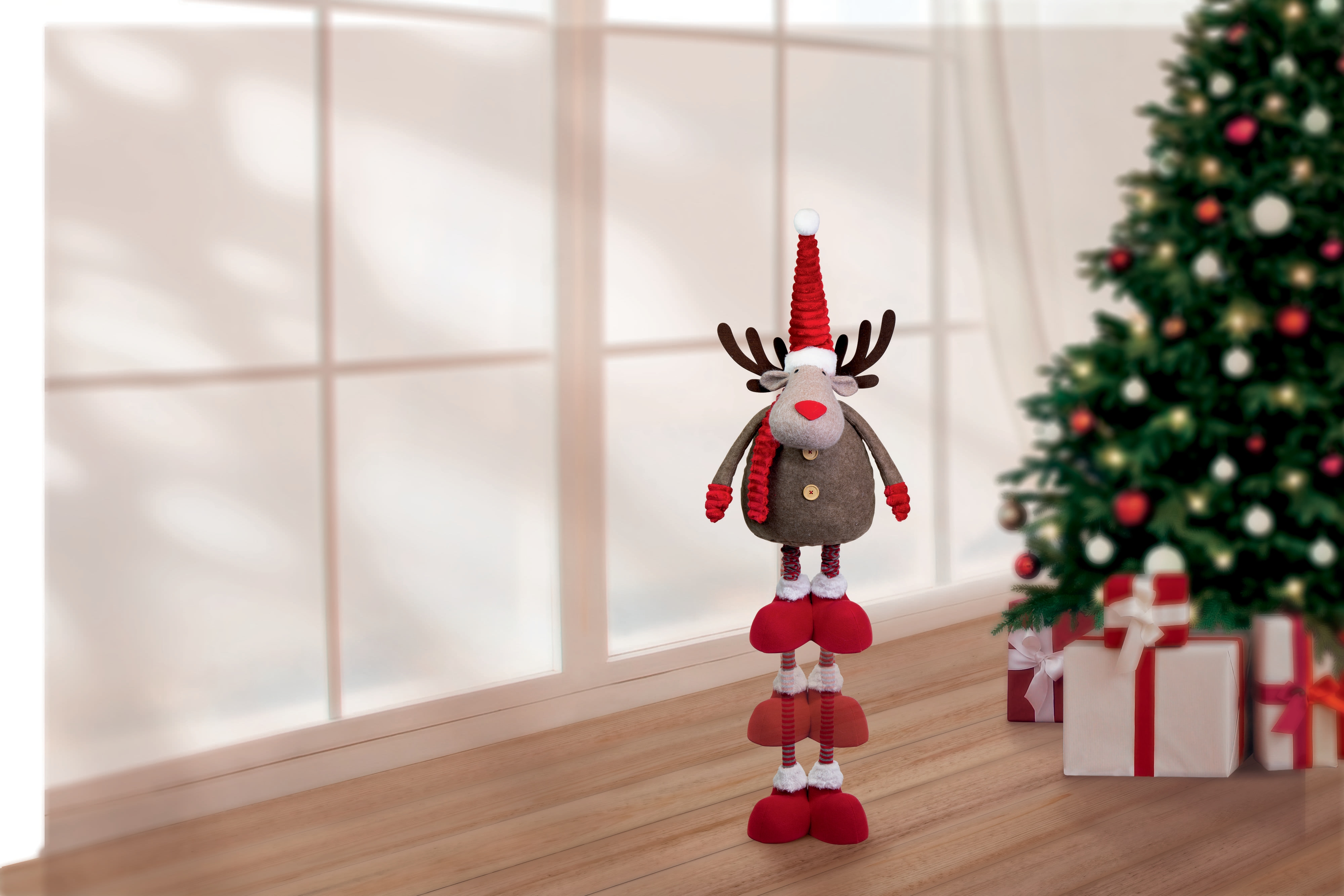 Dekor XXL Wichtel, rot/braun - Bild 1