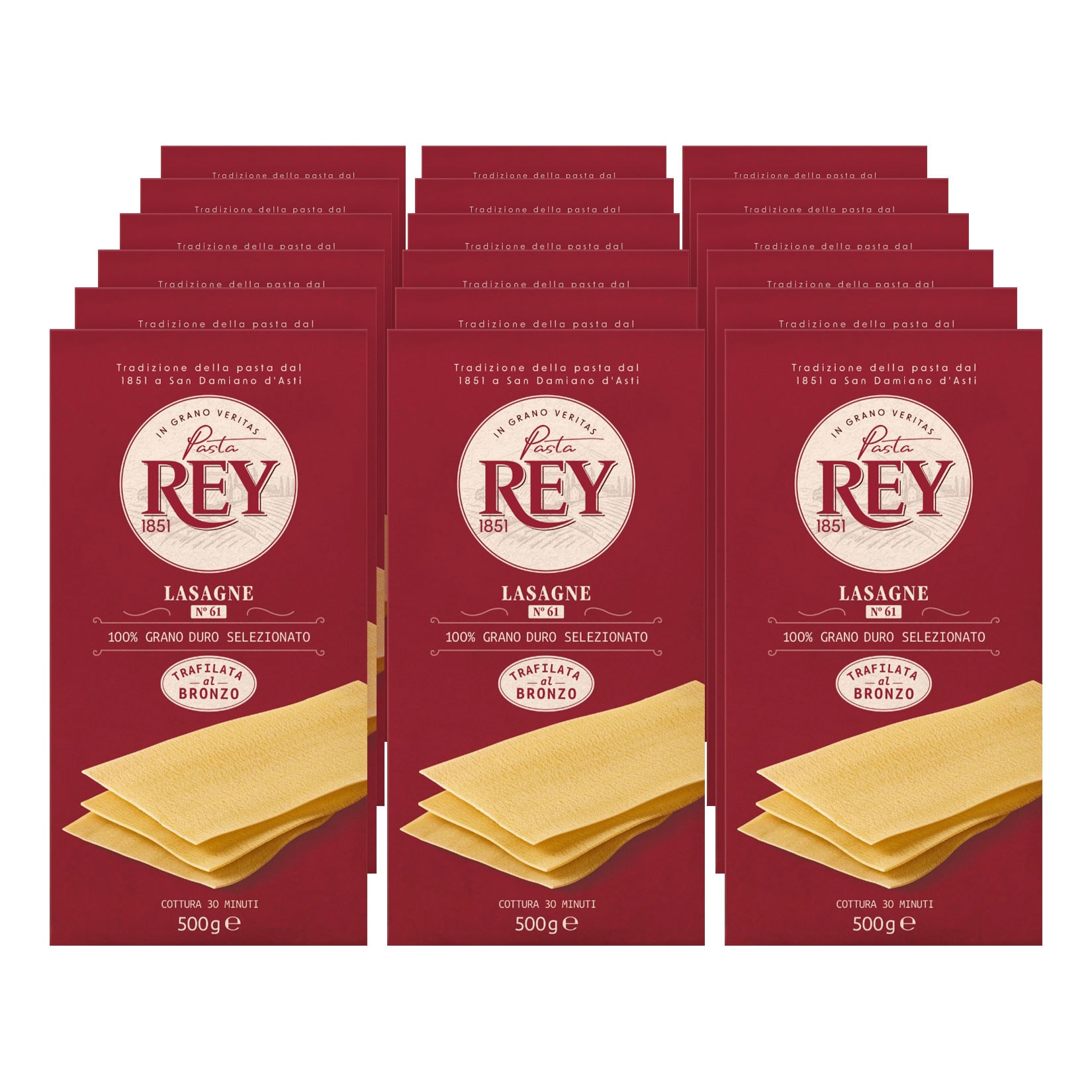 Pasta Rey 1851 Lasagne 500g, 18er Pack - Bild 1