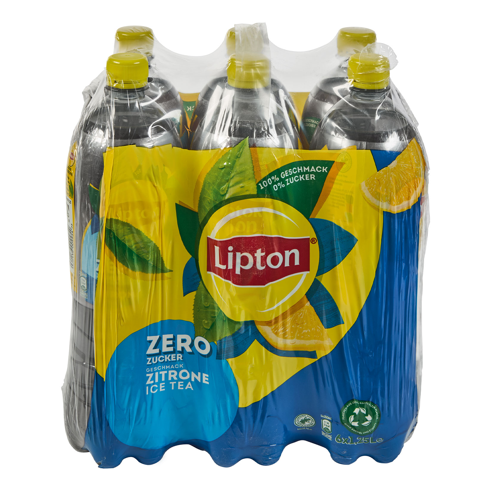 Lipton Eistee Zitrone Zero 1,25 Liter, 6er Pack - Bild 1