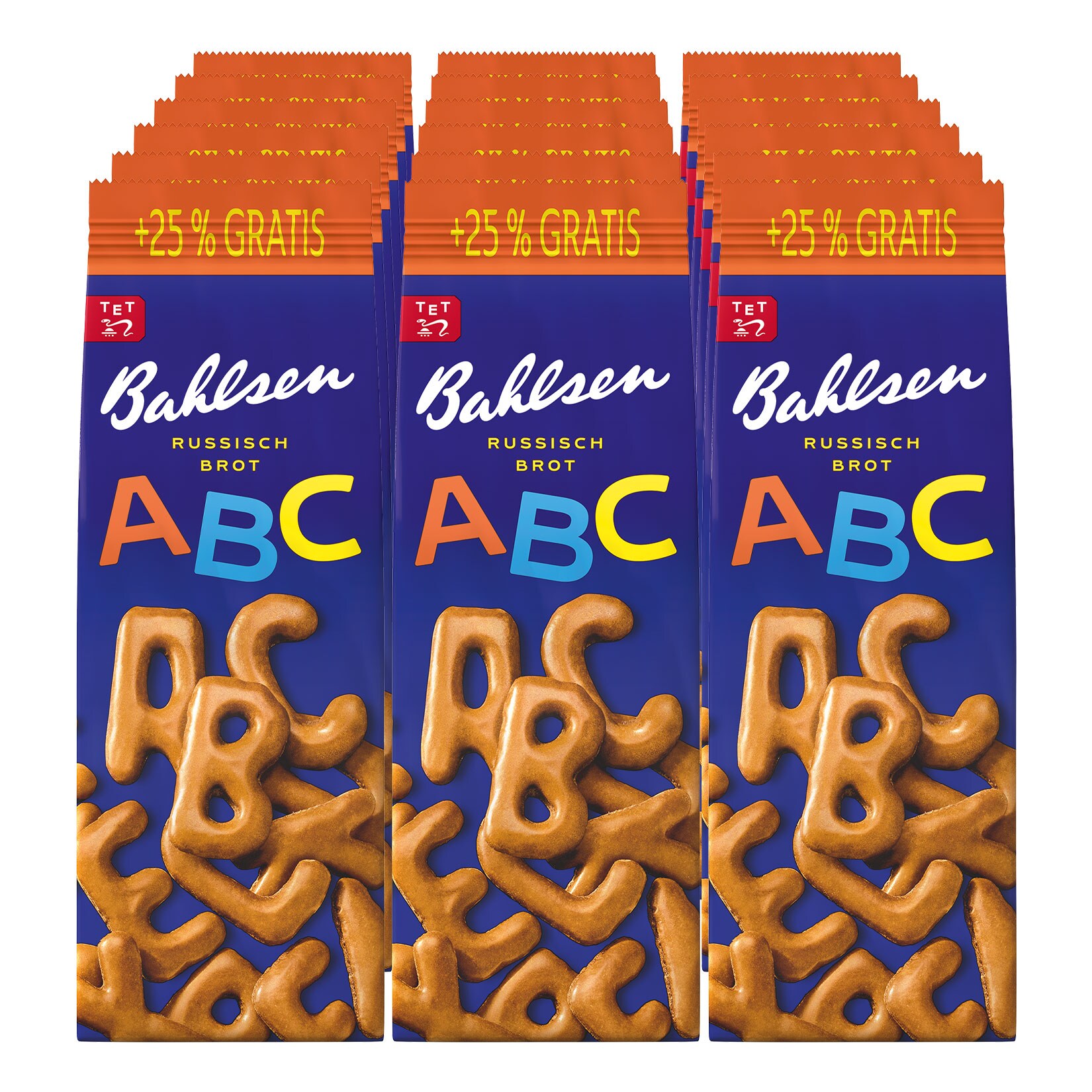 Bahlsen ABC Russisch Brot Bonuspack 125 g, 18er Pack - Bild 1