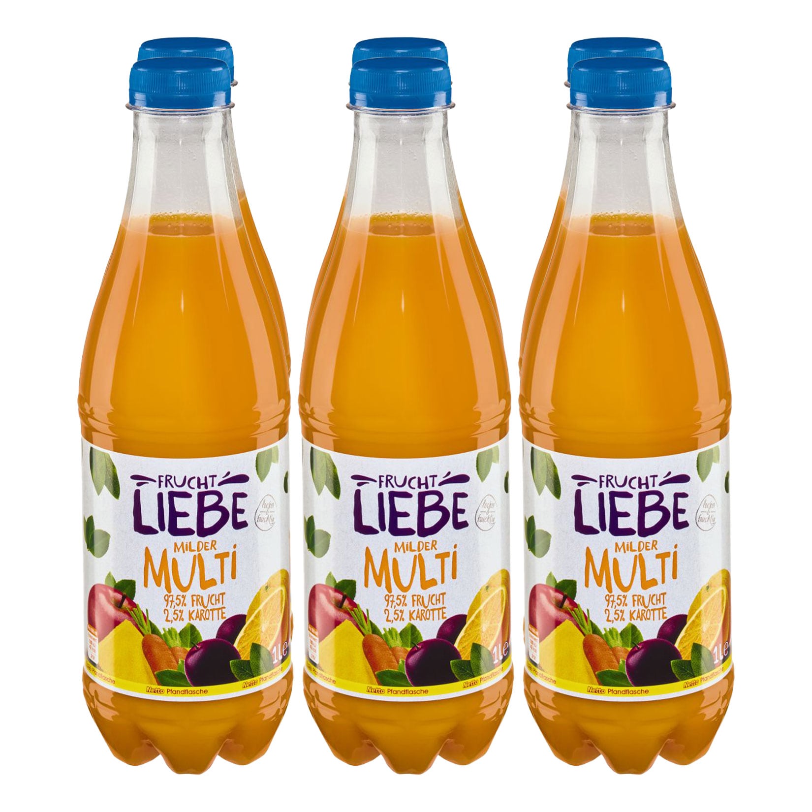 Fruchtliebe Milder Multi 1 Liter, 6er Pack - Bild 1