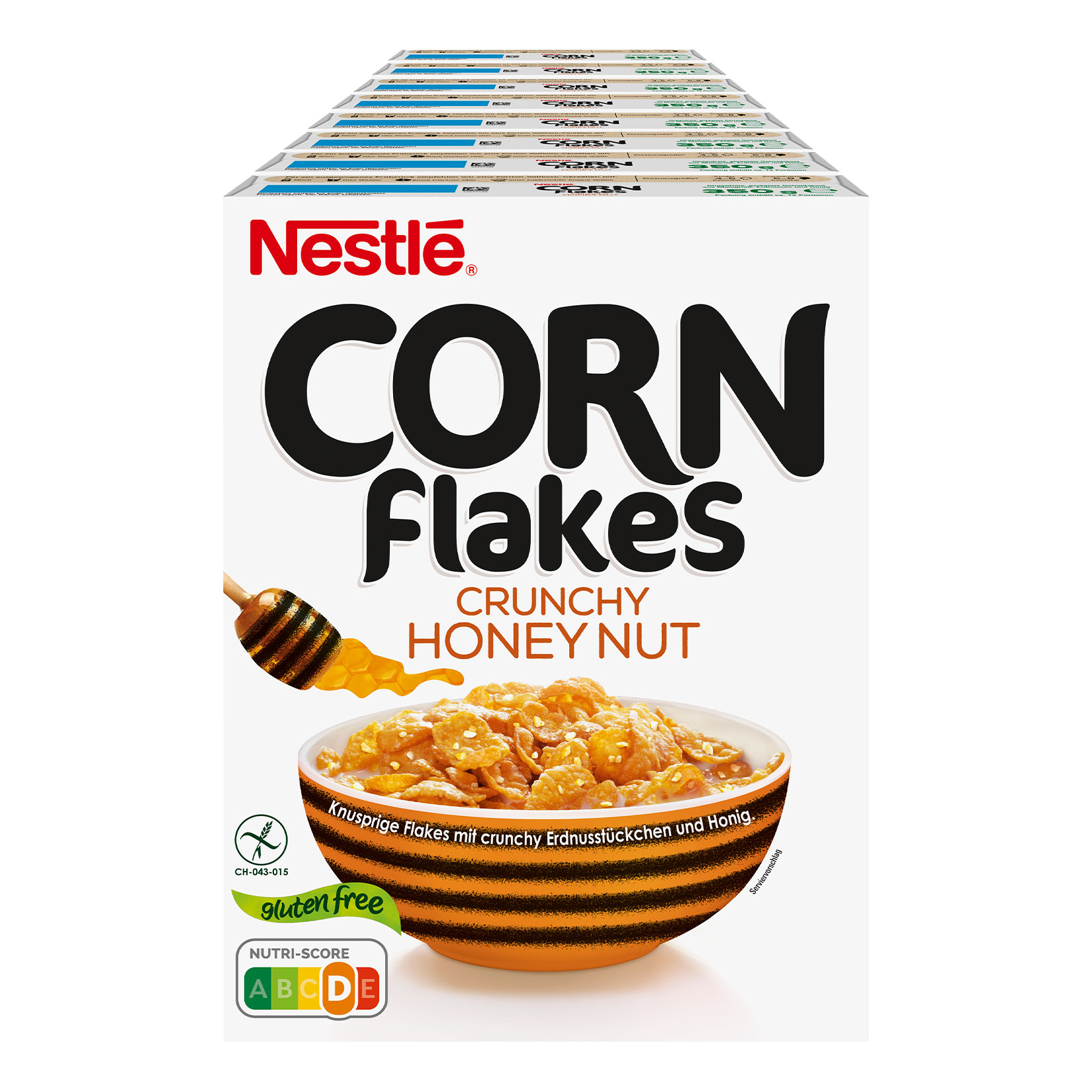 Nestl&eacute; Cornflakes Crunchy Honey Nut 350 g, 8er Pack - Bild 1