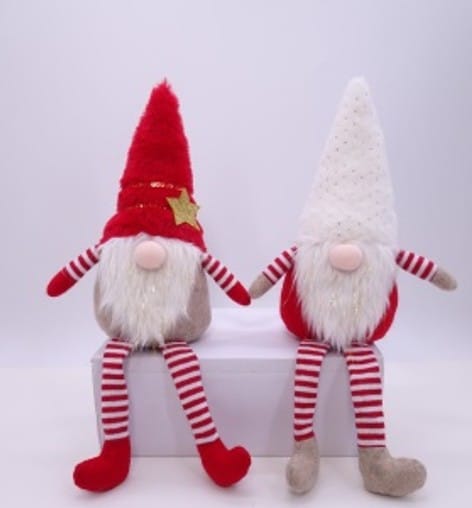 Winterwichtel 2er-Pack, rot-wei&szlig;-braun - Bild 1