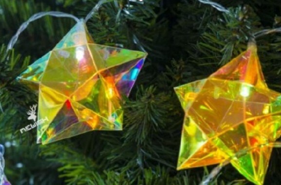 LED Seifenblasenlichterkette Stern - Bild 1