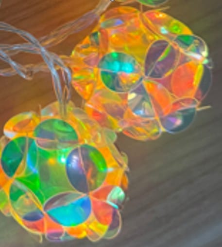 LED Seifenblasenlichterkette Kugel - Bild 1