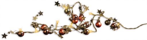 LED Schneekugelvorhang Sternstaub, Sternstaub warmwei&szlig; - Bild 1