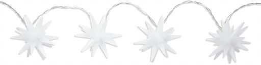 LED Leuchtstern-Kette 10er, wei&szlig; - Bild 1