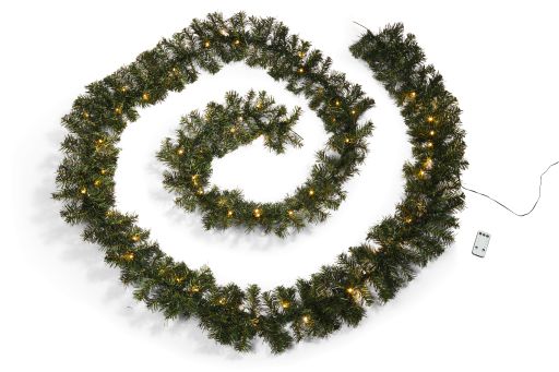 LED Tannengirlande, mit Schnee - Bild 1