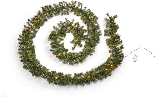 LED Tannengirlande, ohne Schnee - Bild 1