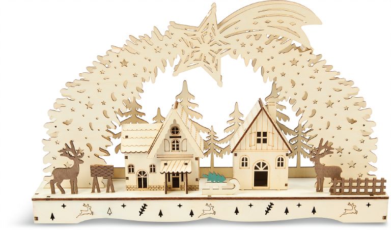 Lichterbogen Holz, Rentier - Bild 1