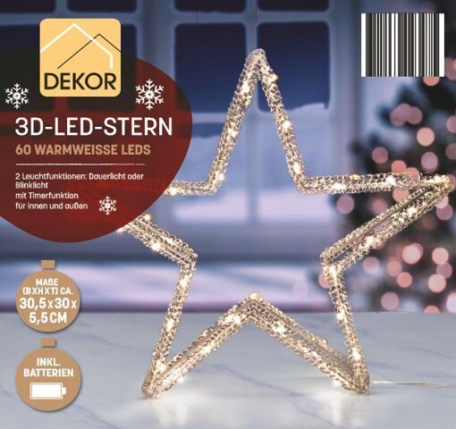Dekor LED Stern - Bild 1