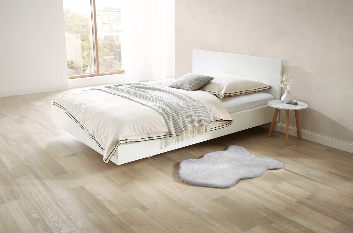 Dekor Fellteppich Fellform – silbergrau | 04311536077081