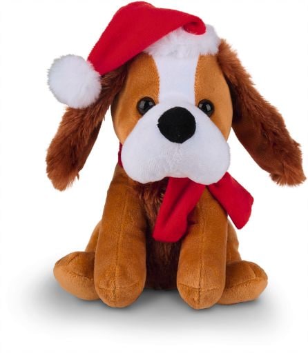 Singendes Pl&uuml;schtier, Hund braun - Bild 1