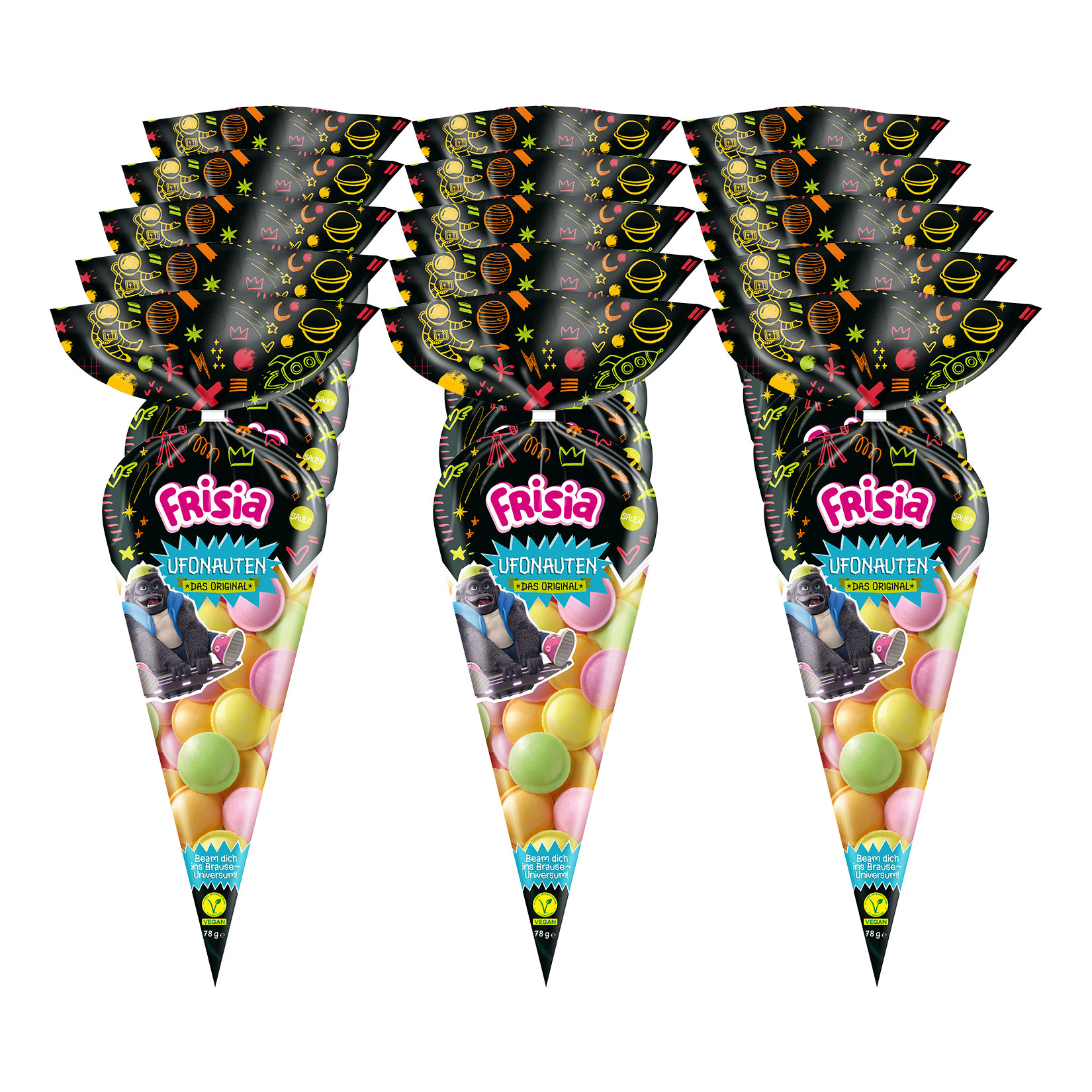 Frisia Ufonauten Spitzt&uuml;te 78 g, 15er Pack - Bild 1