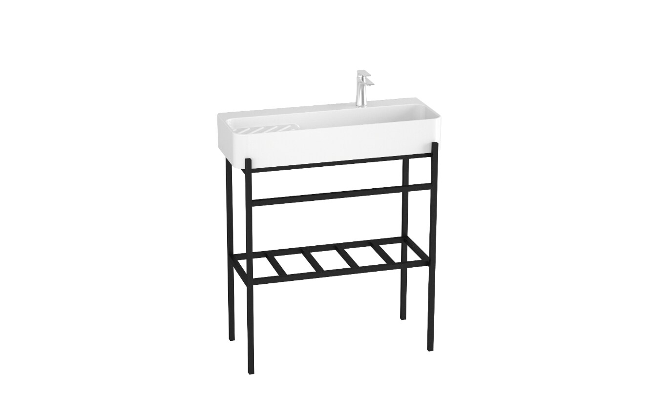 DELTA 80 Waschbecken-Konsolenset mit Füßen | 09002827073718
