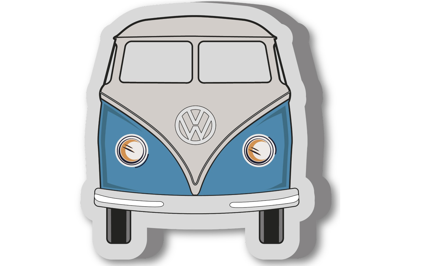 VW Bulli Kissen Formkissen -VW265 Blue - Bild 1