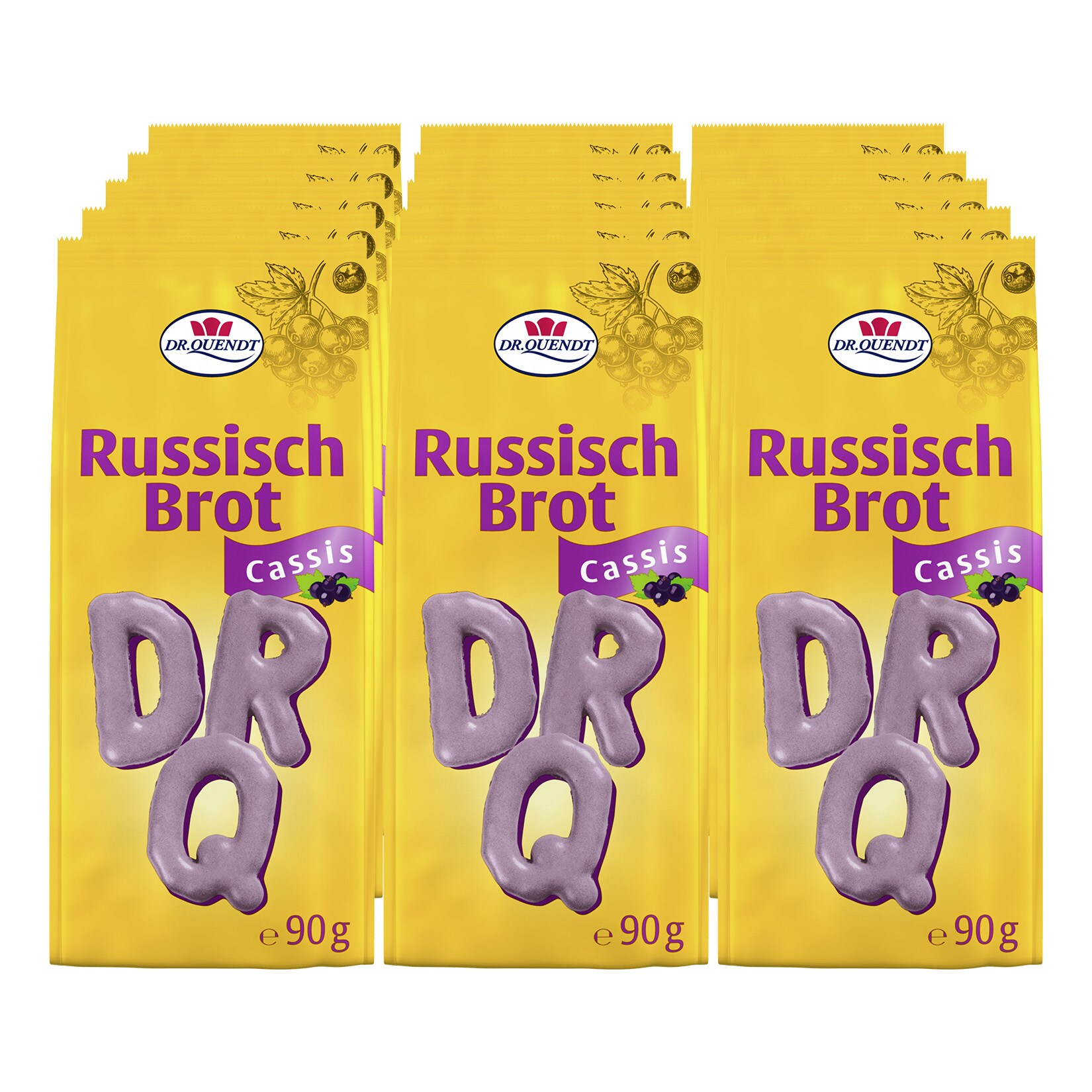 Russisch Brot Cassis 90 g, 15er Pack - Bild 1