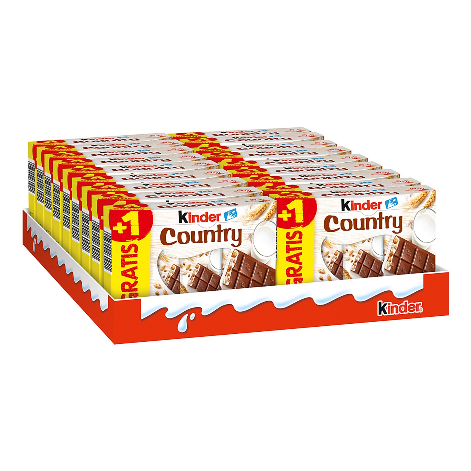 Kinder Country 9+1 235 g, 18er Pack - Bild 1