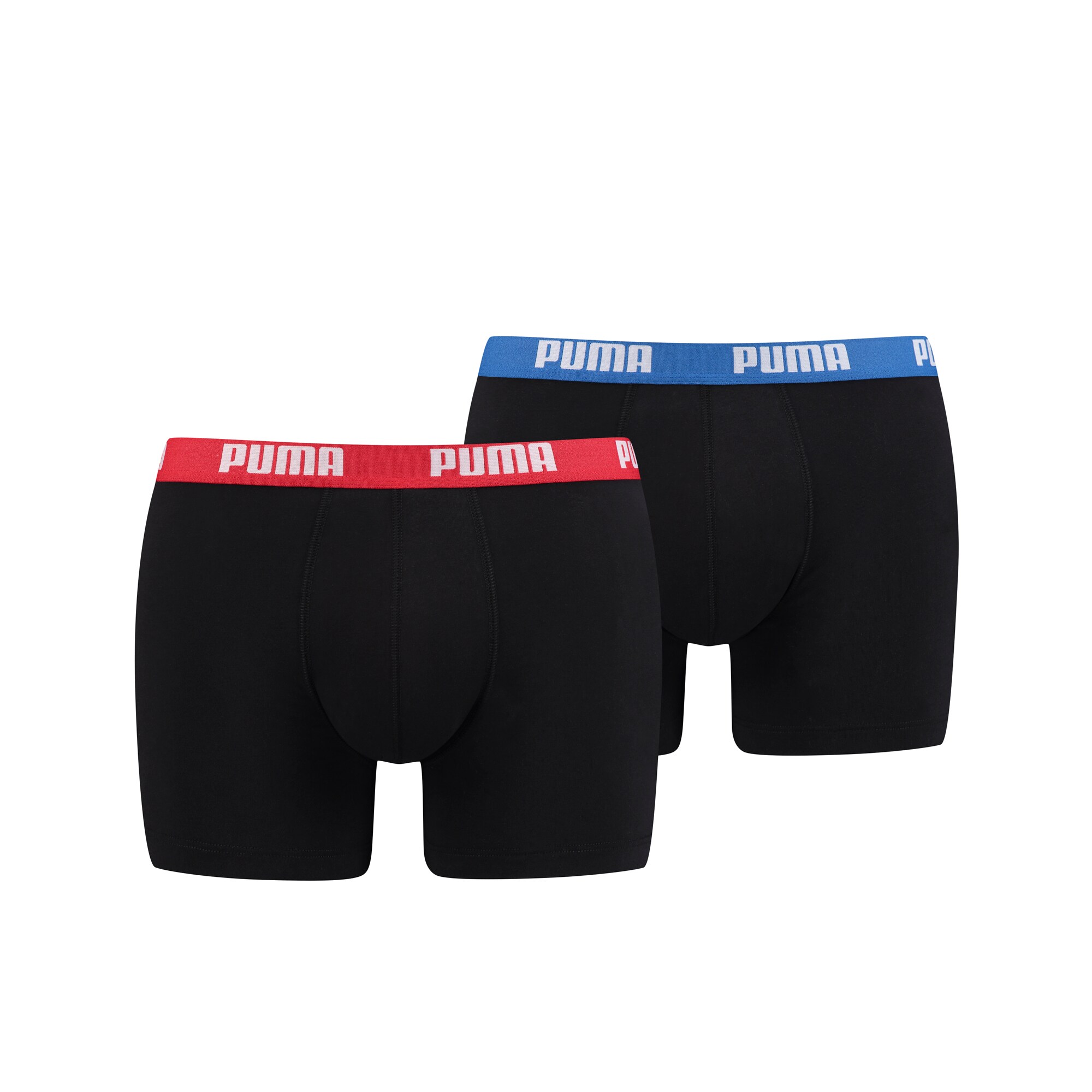 Puma Basic Boxershort Herren 2er Pack, rot/blau, Gr. S - Bild 1
