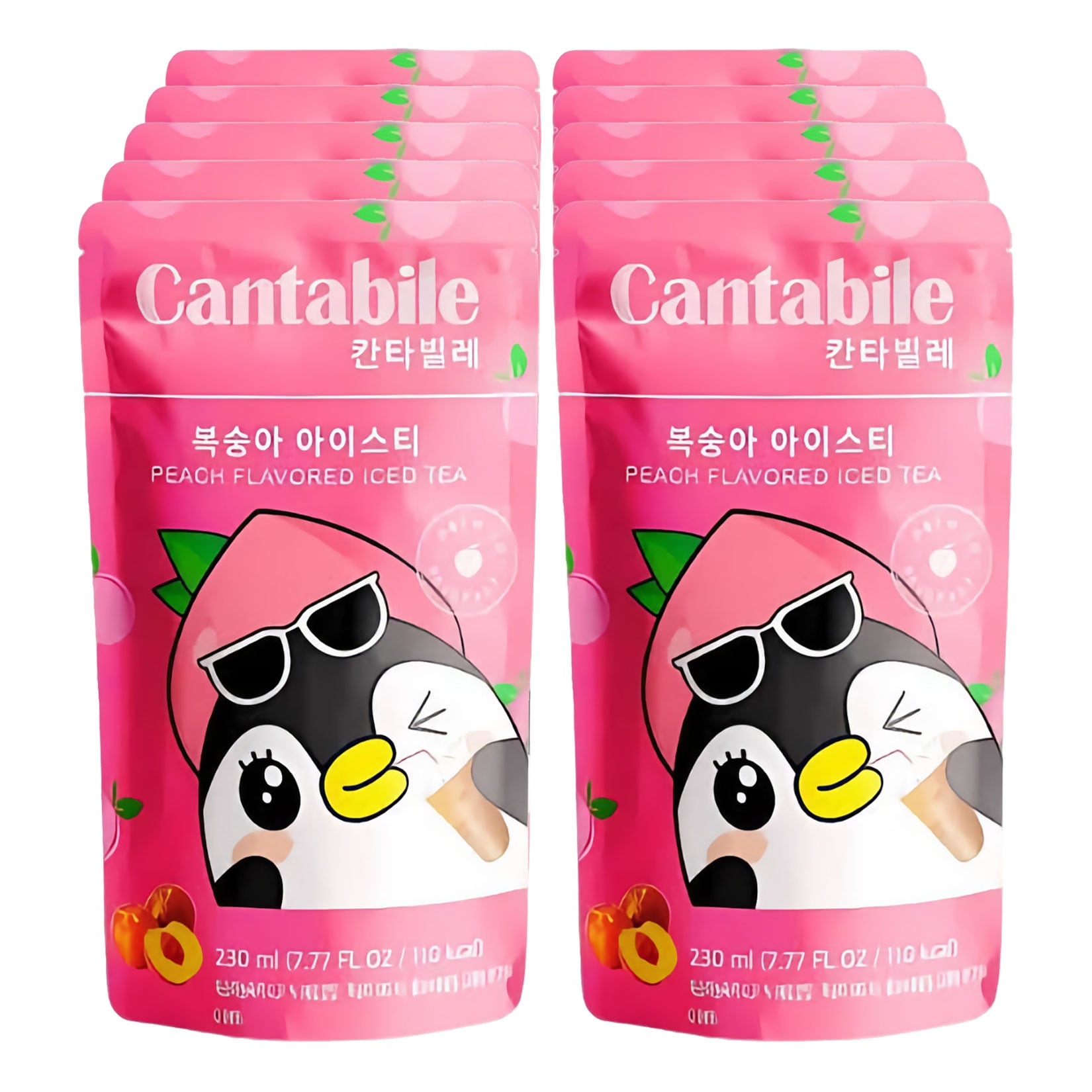 Cantabile Peach Iced Tea Ade 230 ml Beutel, 10er Pack - Bild 1