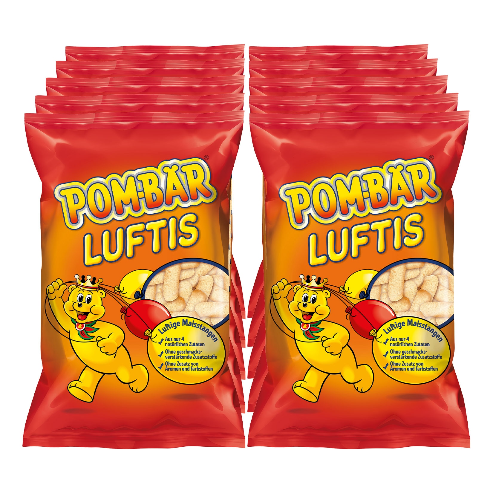POM-B&Auml;R Luftis gesalzen 75 g, 10er Pack - Bild 1