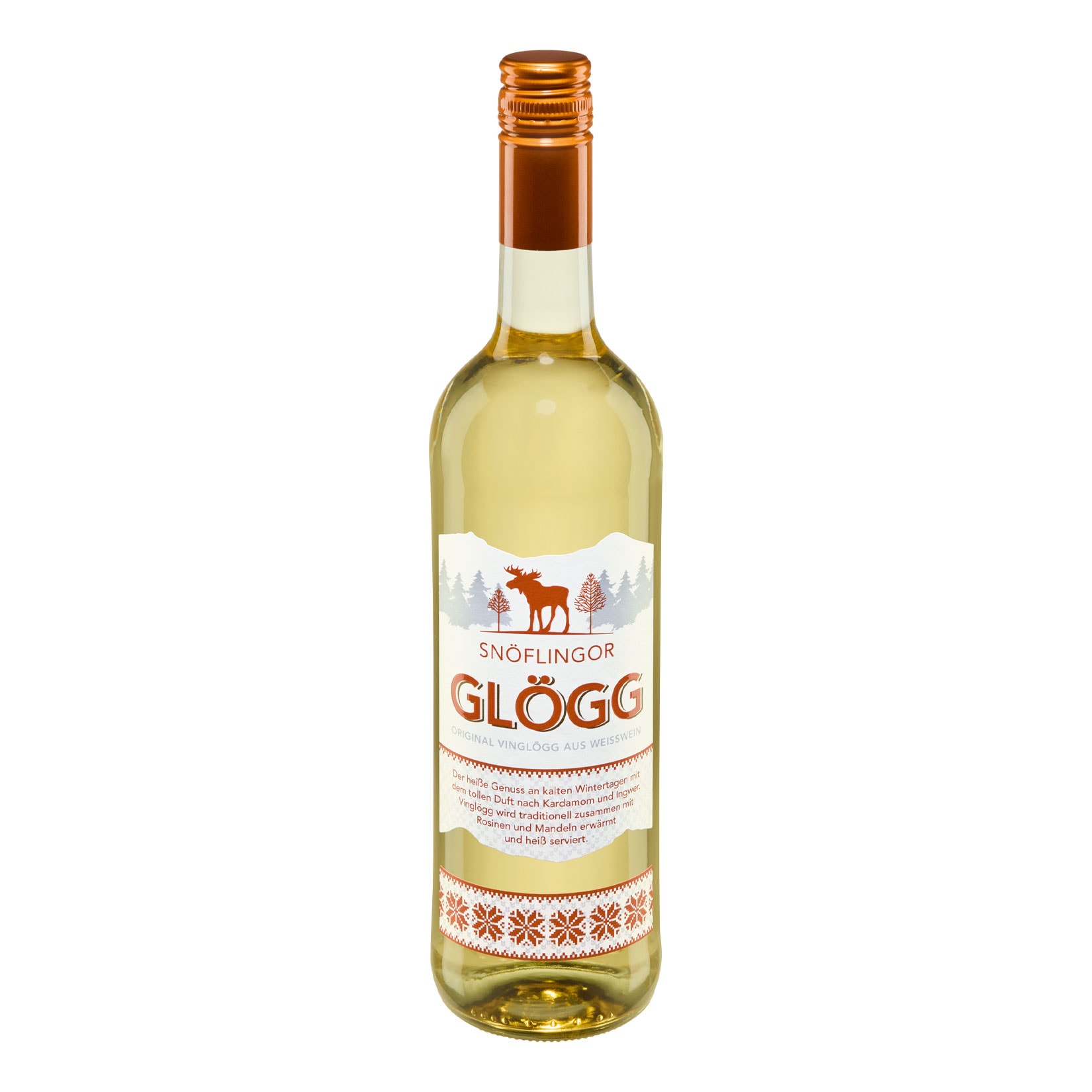 Sn&ouml;flingor Gl&ouml;gg Wei&szlig; 10,8 % vol 0,75 Liter - Bild 1