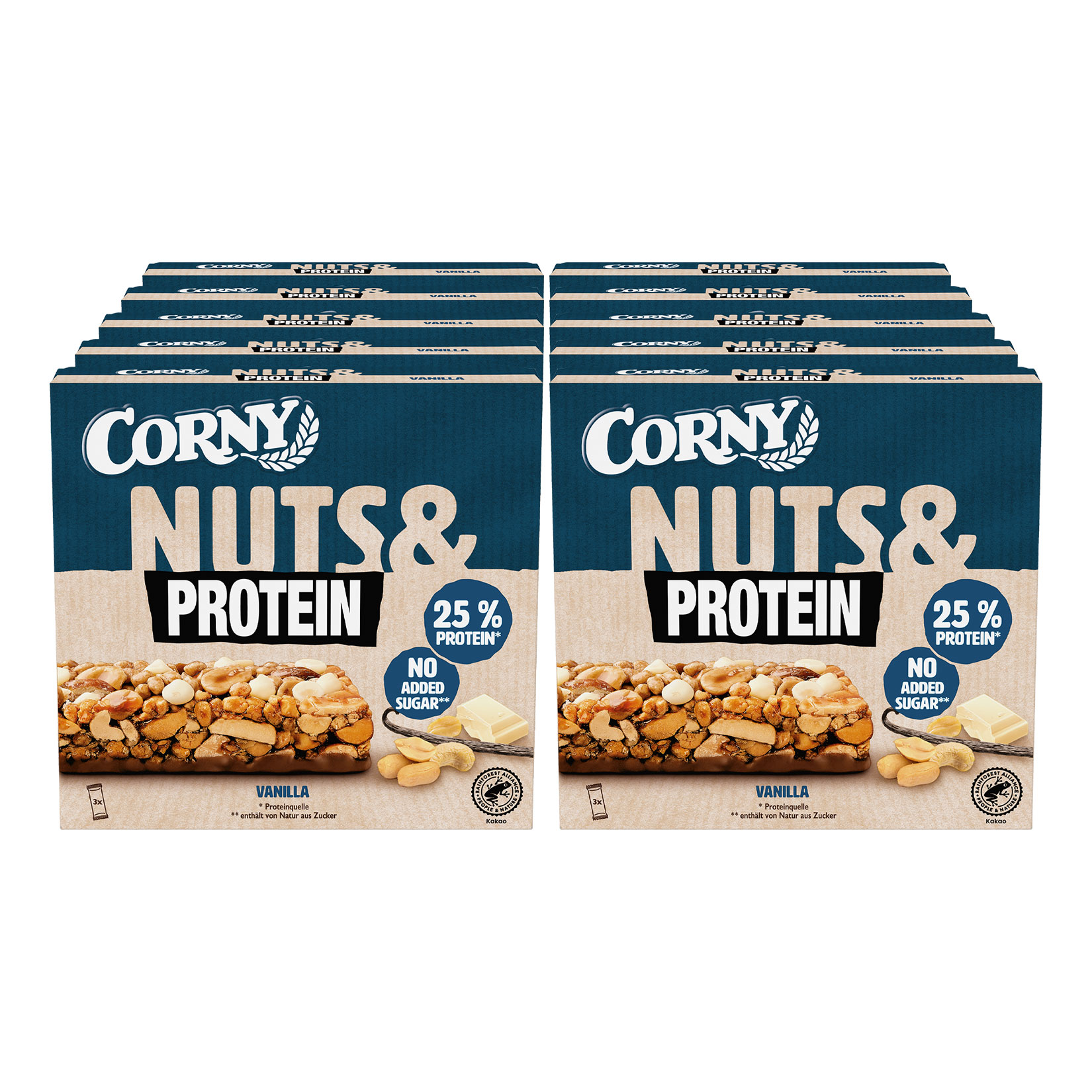 Corny Nuts & Protein Vanille 105g, 10er Pack - Bild 1