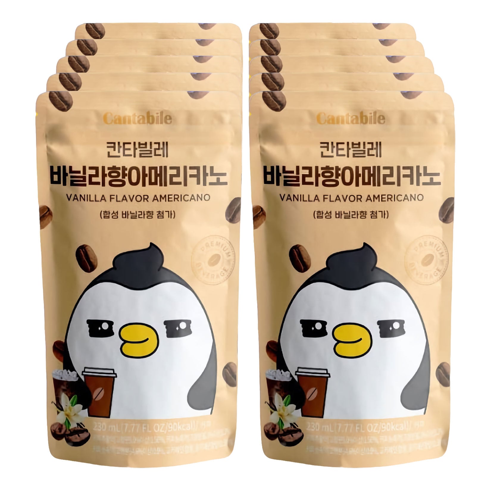 Cantabile Vanilla Americano Ade 230 ml Beutel, 10er Pack - Bild 1