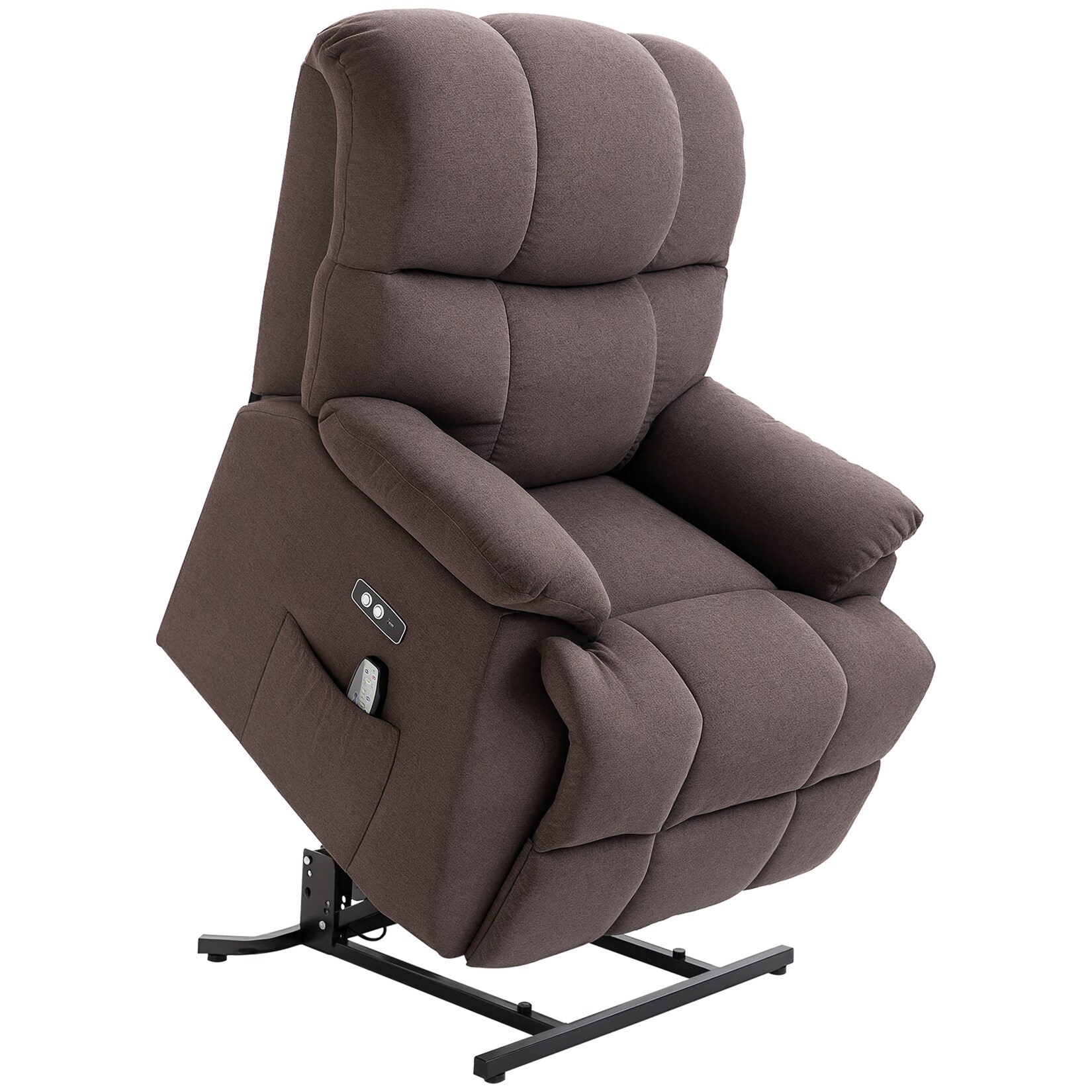 HOMCOM Fernsehsessel mit Aufstehhilfe Polyester, Stahl | 04255633543493