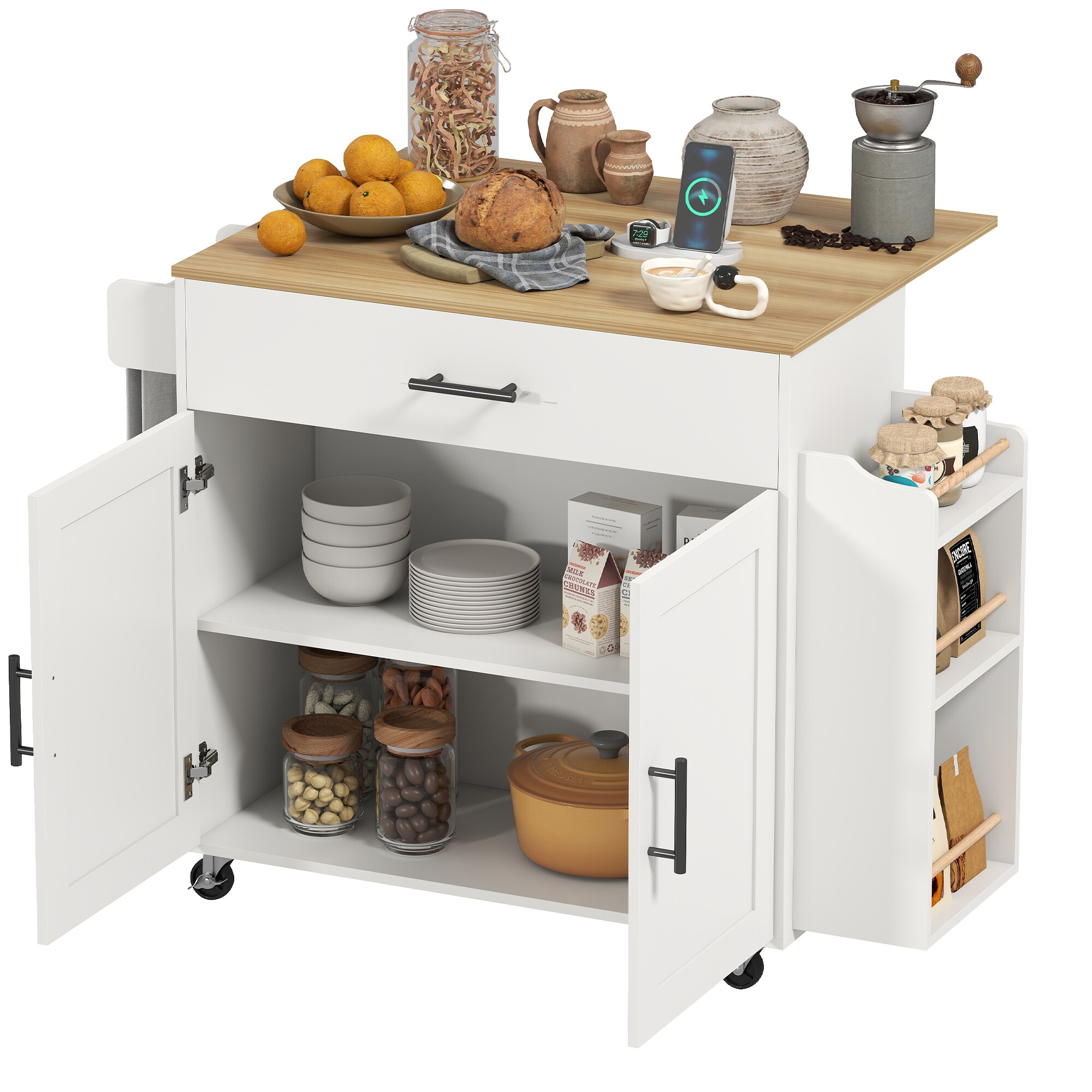 HOMCOM K&uuml;cheninsel Spanplatte - Bild 1