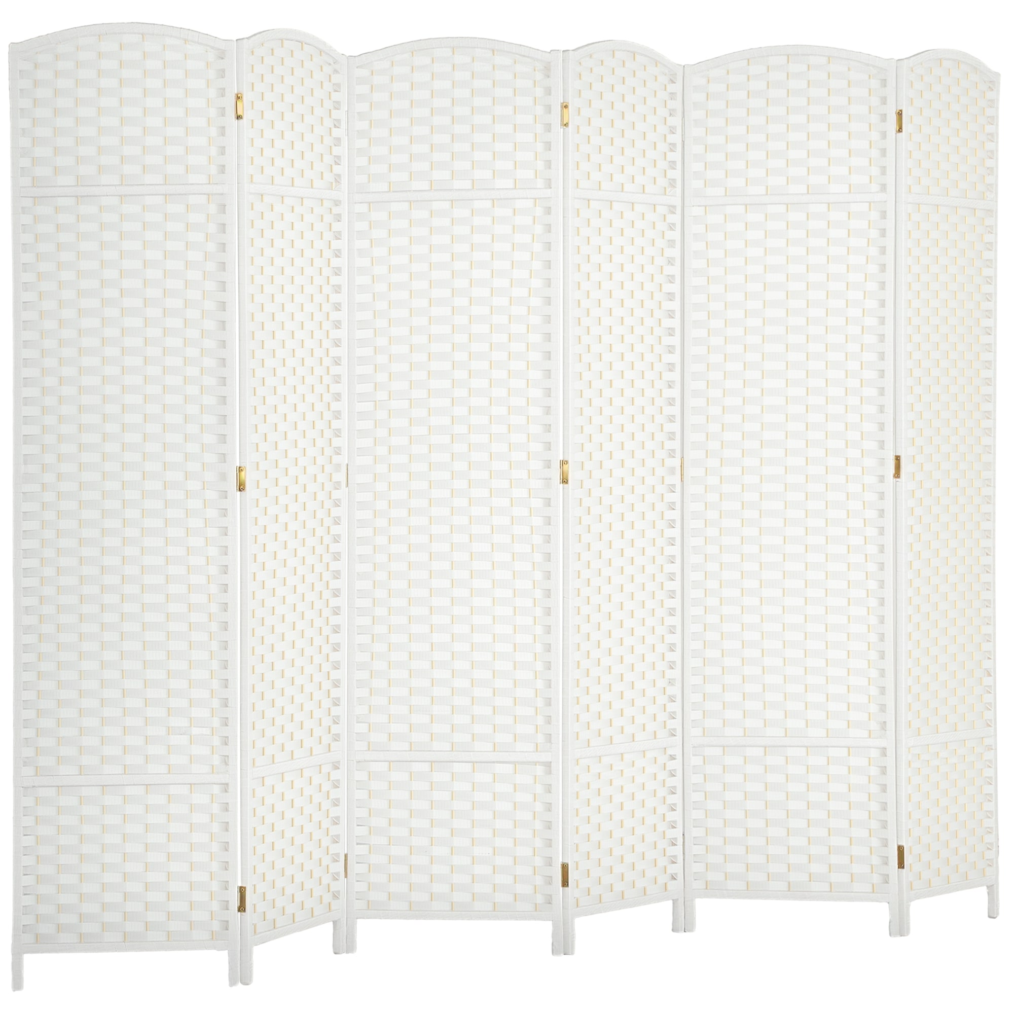 HOMCOM Paravent Polypropylen, Kiefernholz - Bild 1