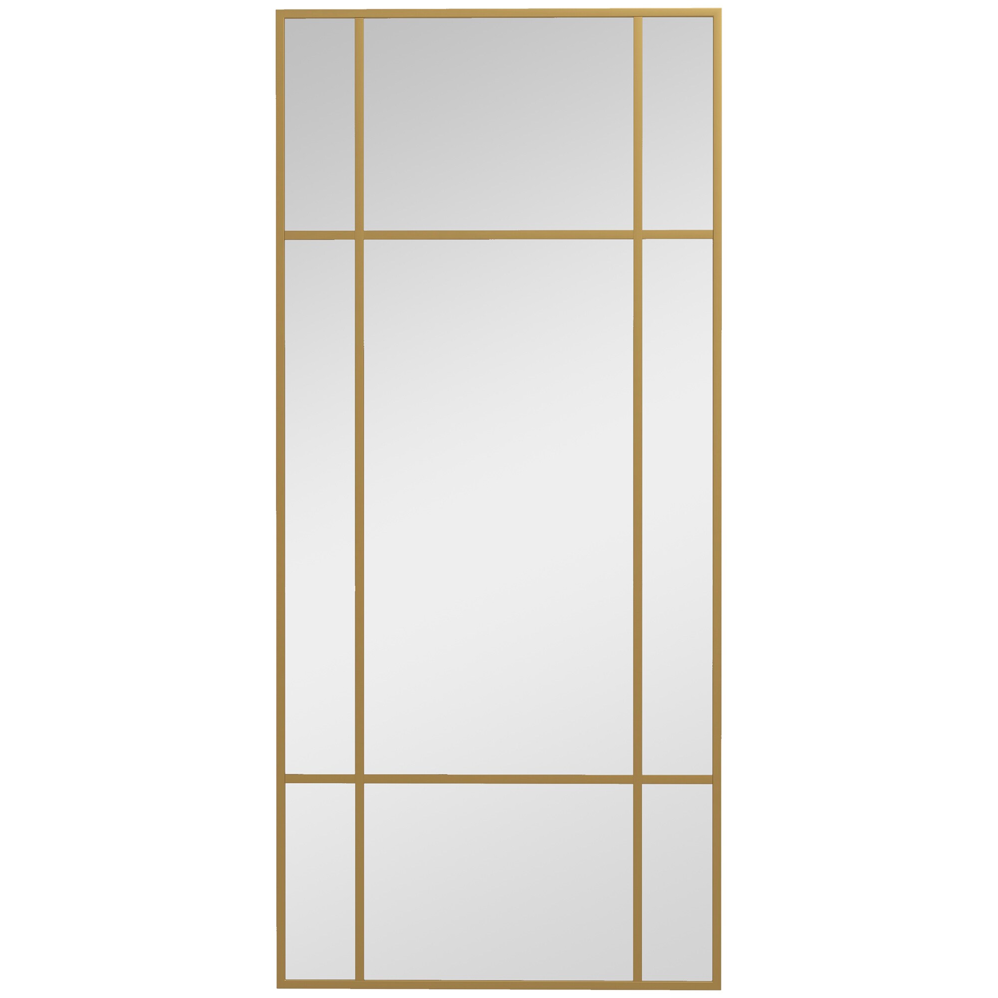HOMCOM Wandspiegel Glas, Metall - Bild 1