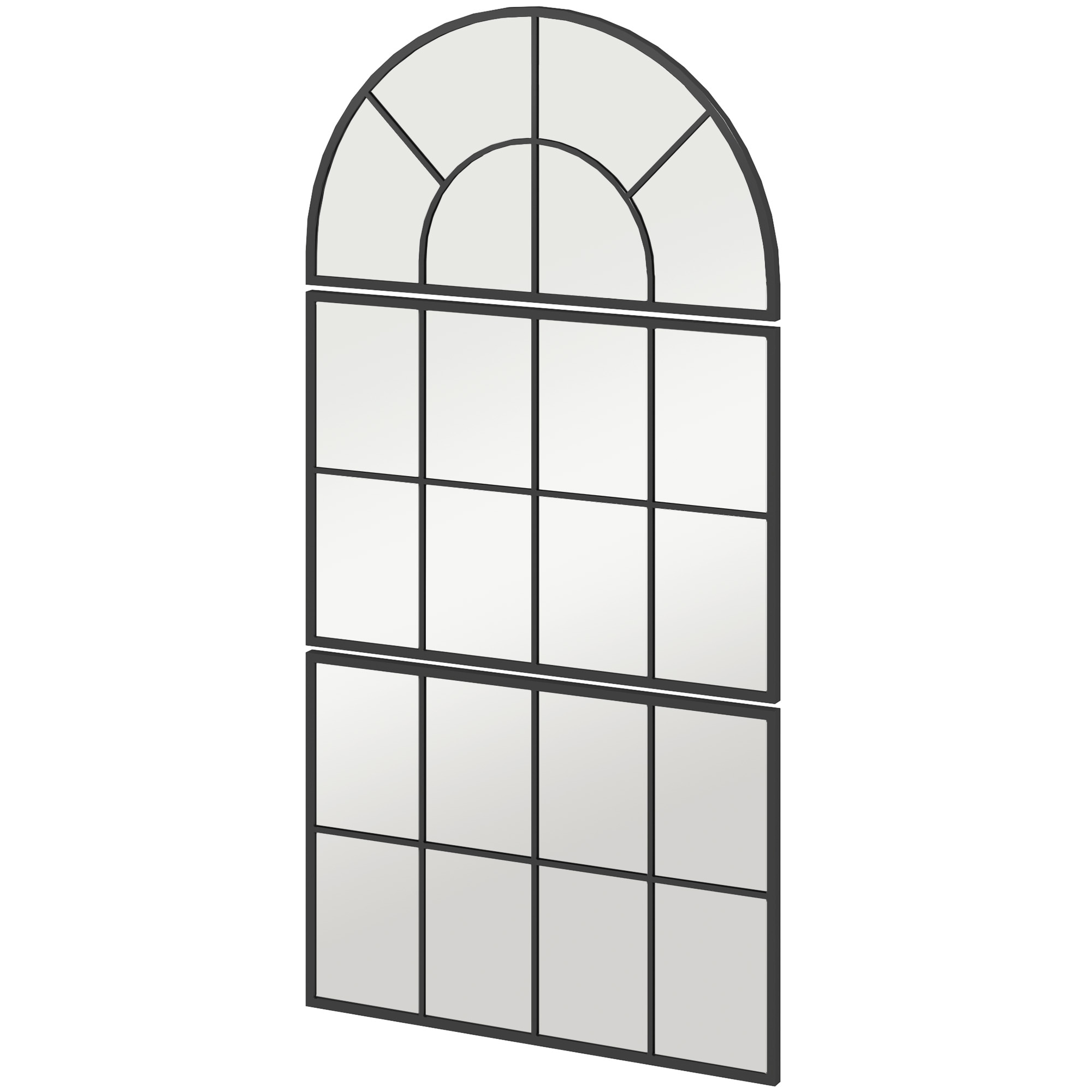 HOMCOM Wandspiegel Glas, Metall - Bild 1