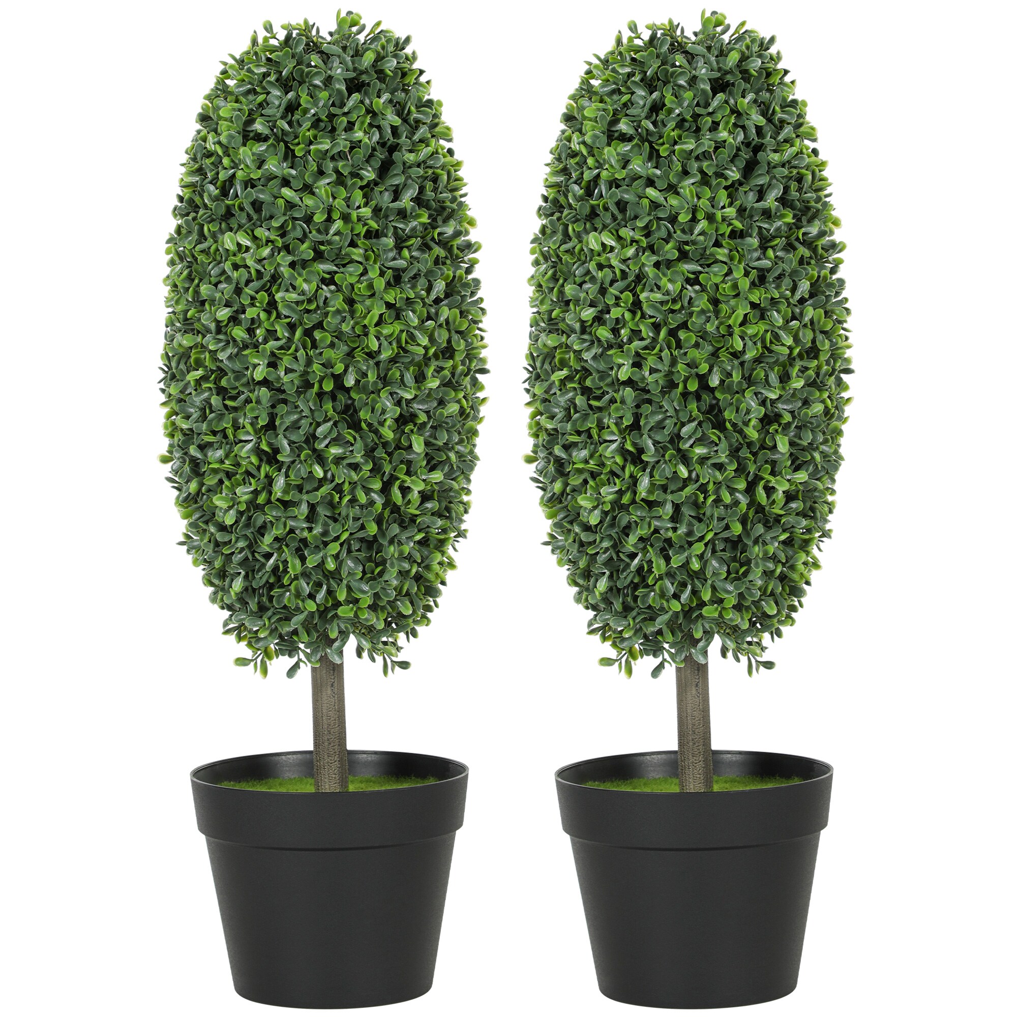 HOMCOM Kunstpflanze Kunststoff, Zement - Bild 1