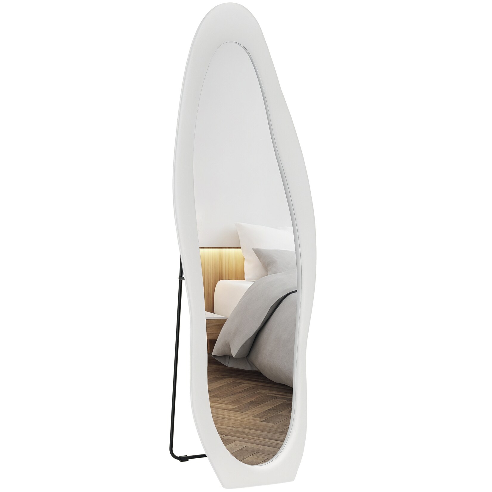 HOMCOM Ganzkörperspiegel Glas, Polyester | 04255633595348