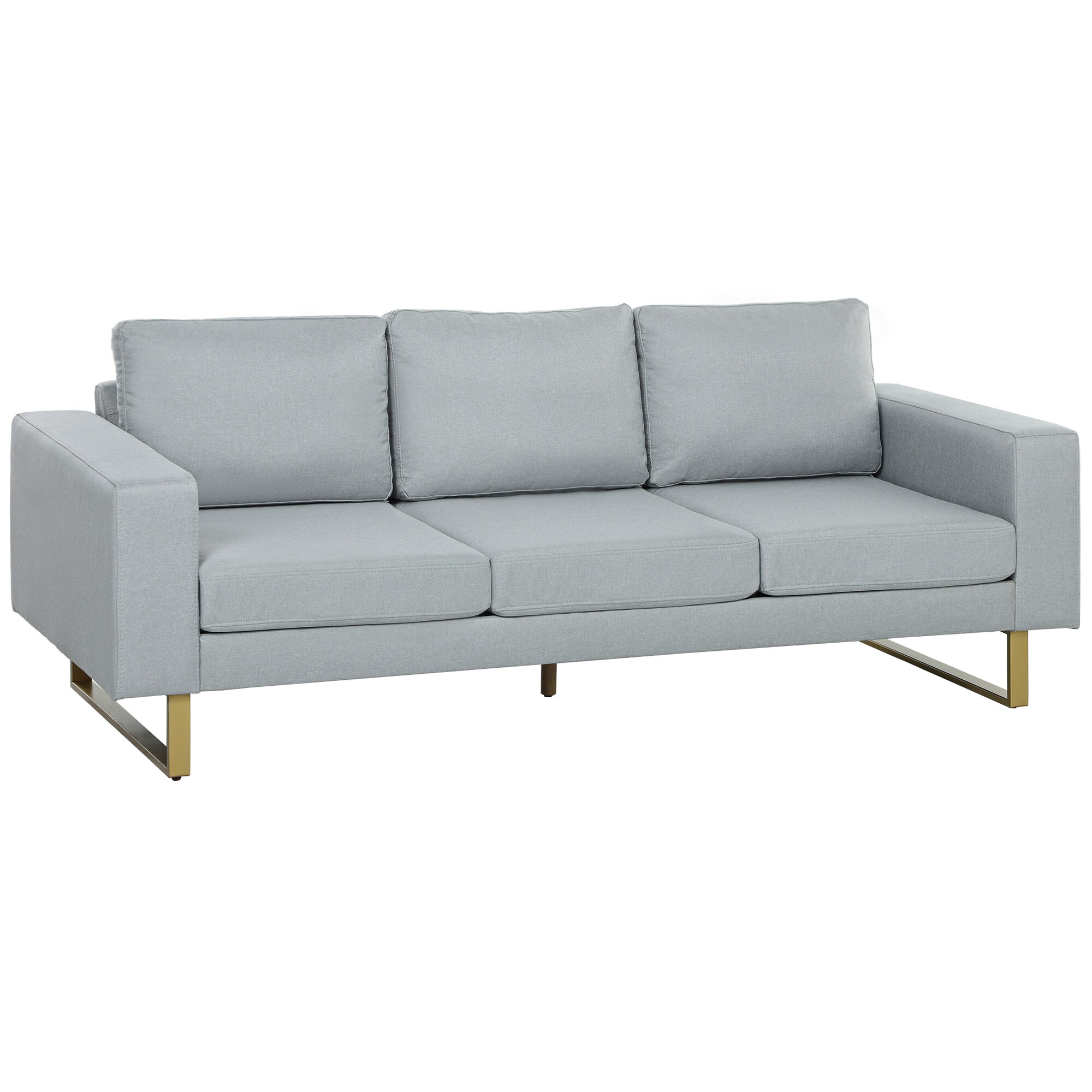 HOMCOM 3-Sitzer-Sofa Polyester, Schaumstoff - Bild 1