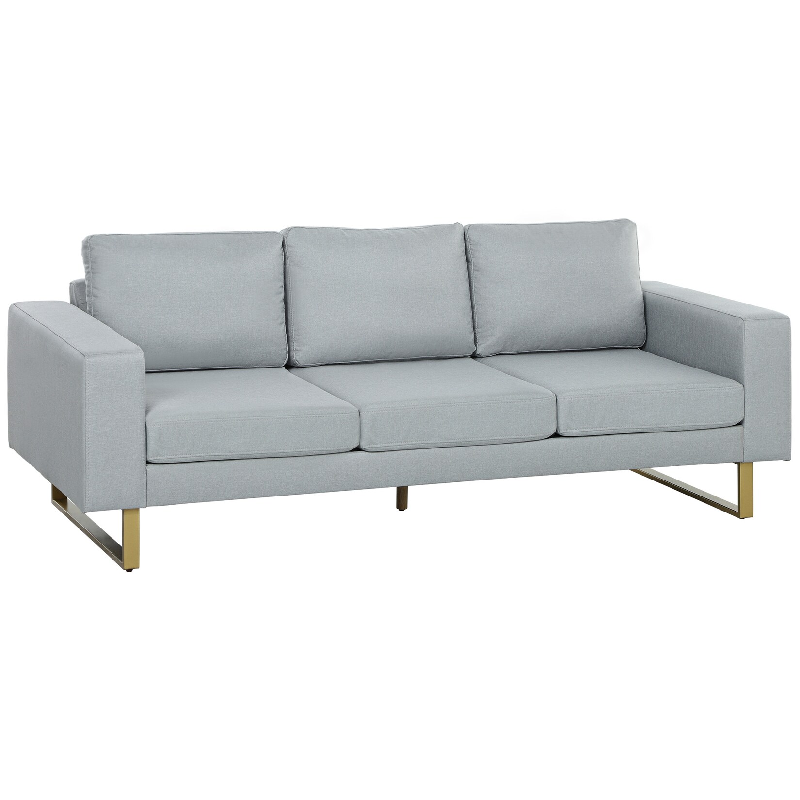 HOMCOM 3-Sitzer-Sofa Polyester, Schaumstoff | 04255826815055