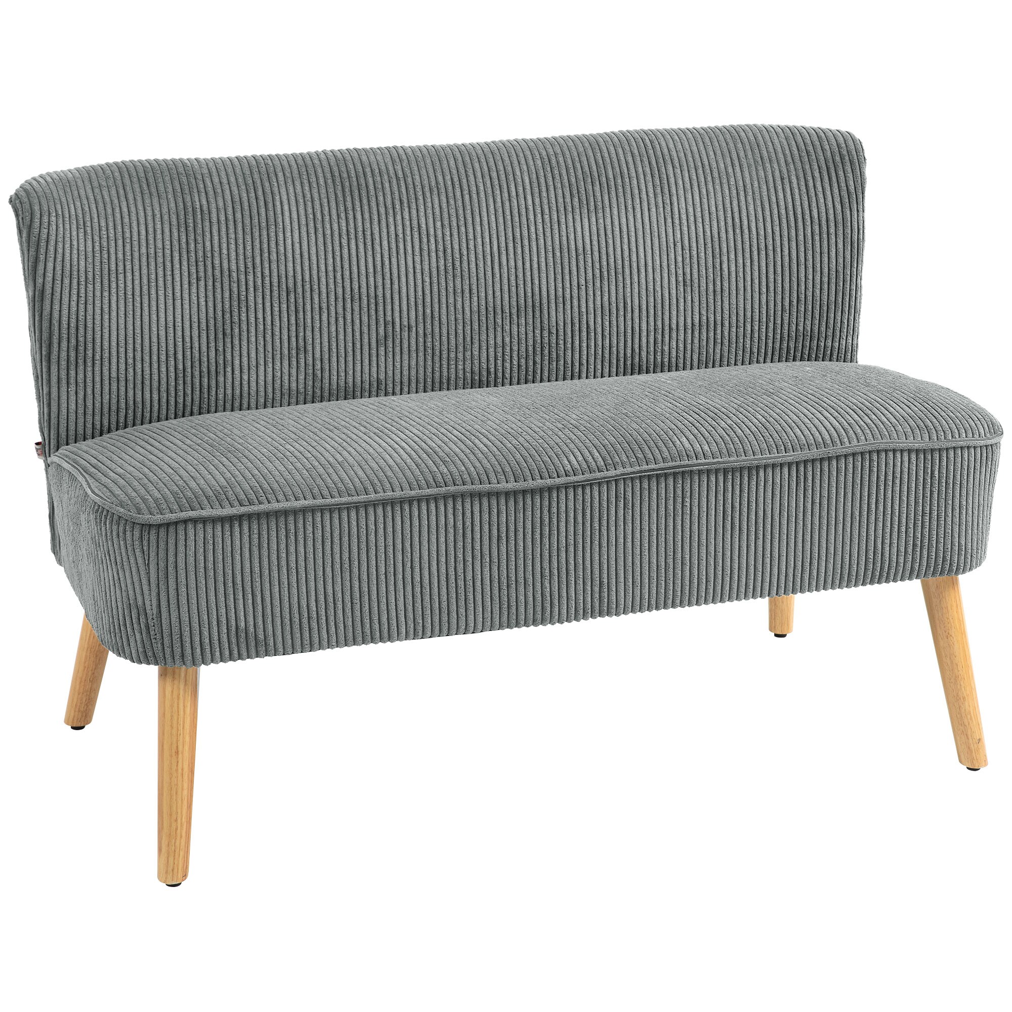 HOMCOM Sofa Holz, Stoff, Schaumstoff - Bild 1